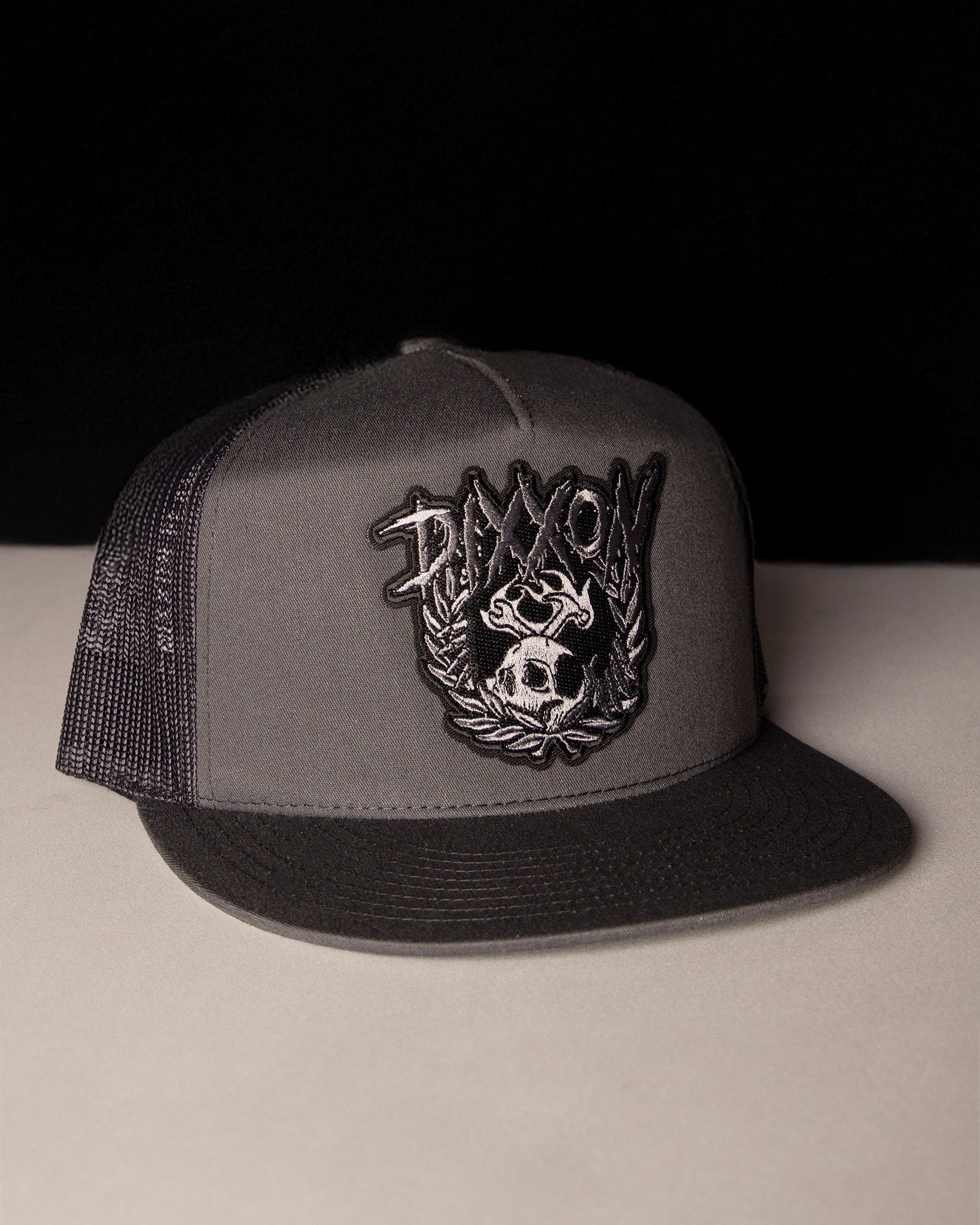 Lurk Flat Bill Trucker Snapback - Gray | Dixxon Flannel Co.