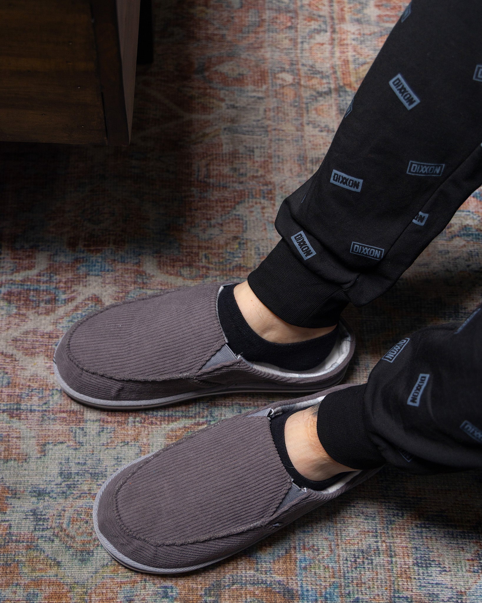 Men's Logo Boxed Pajama Pants - Black & Gray - Dixxon Flannel Co.