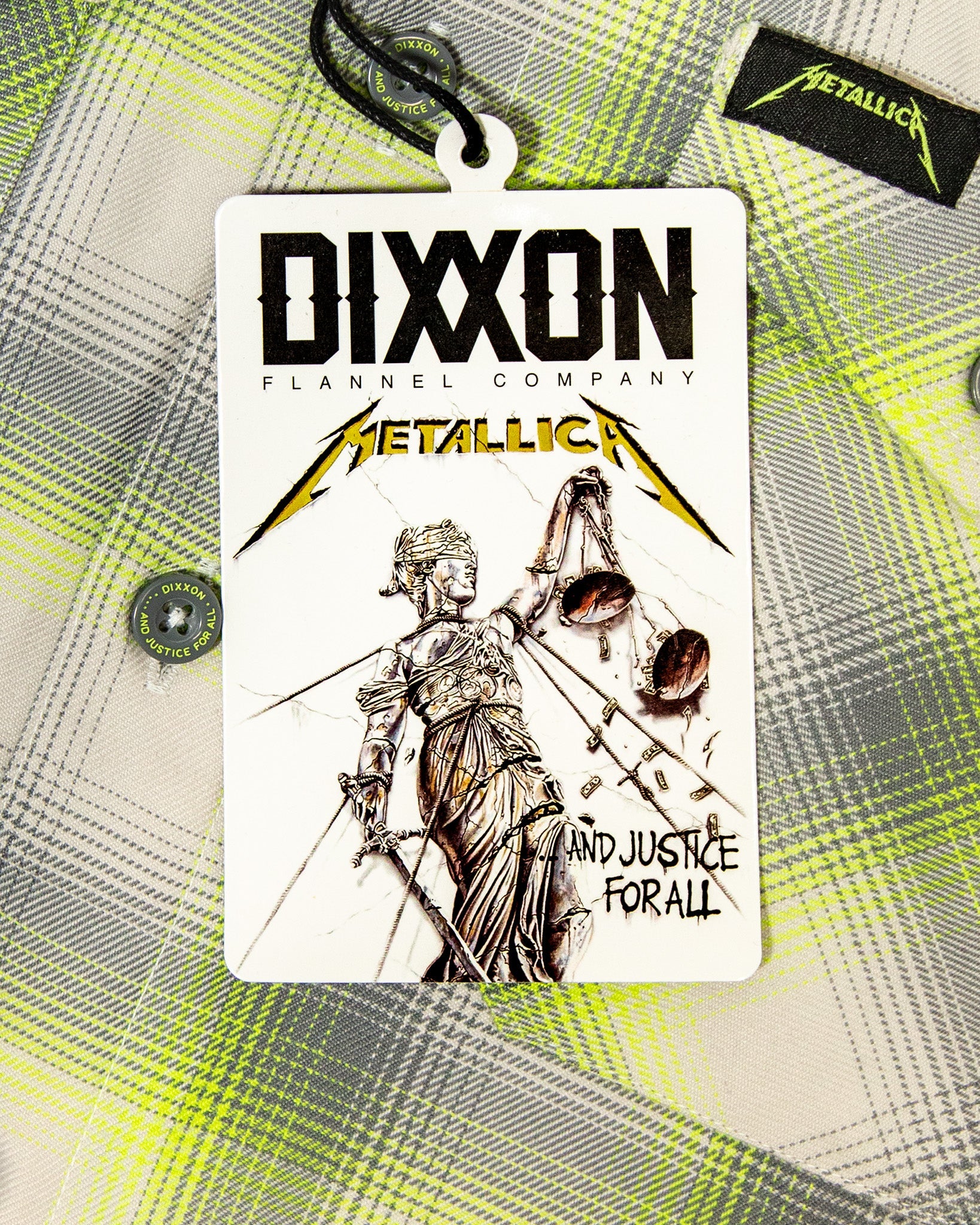 Metallica And Justice For All Flannel | Dixxon Flannel Co. Metallica And Justice For All Flannel | Dixxon Flannel Co.