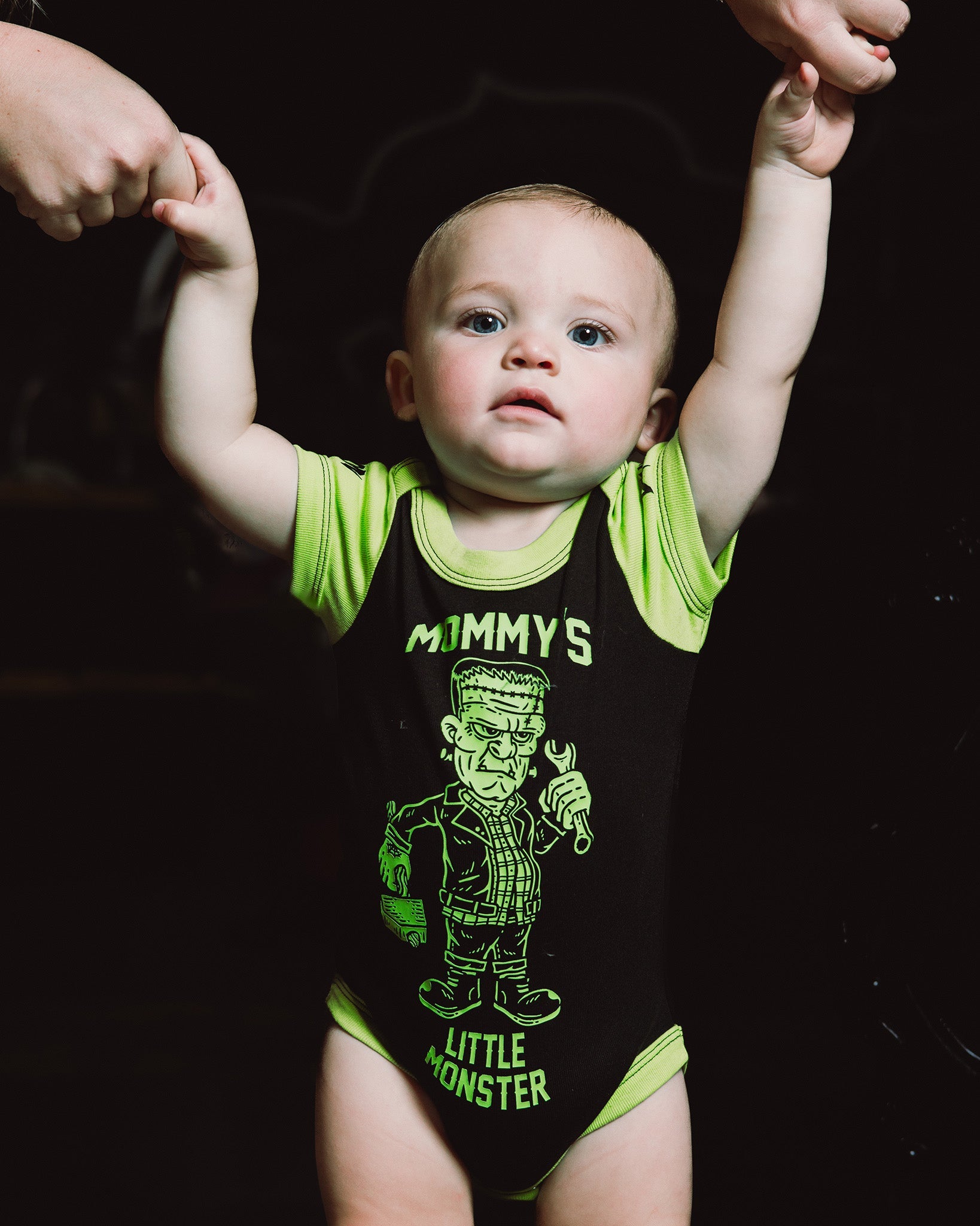 little monsters clothing Mommy's Little Monster Baby Onesie