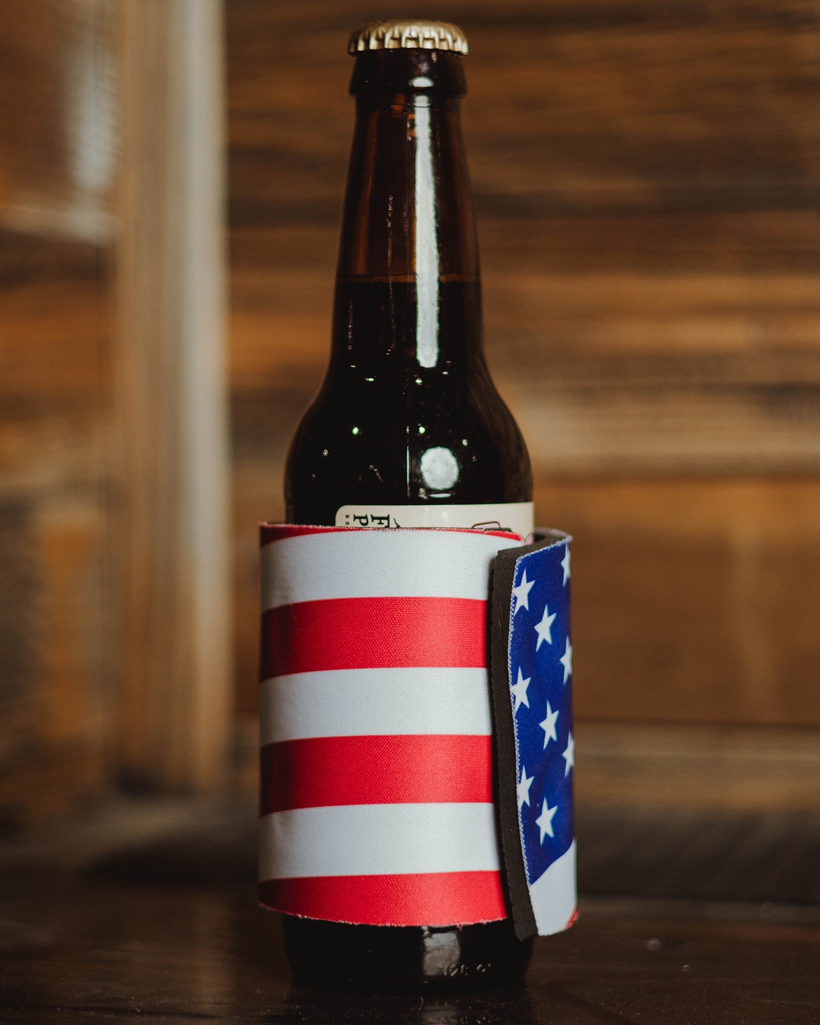 Monogram Snap Koozie Can Cooler - Red, White, & Blue - Dixxon Flannel Co.