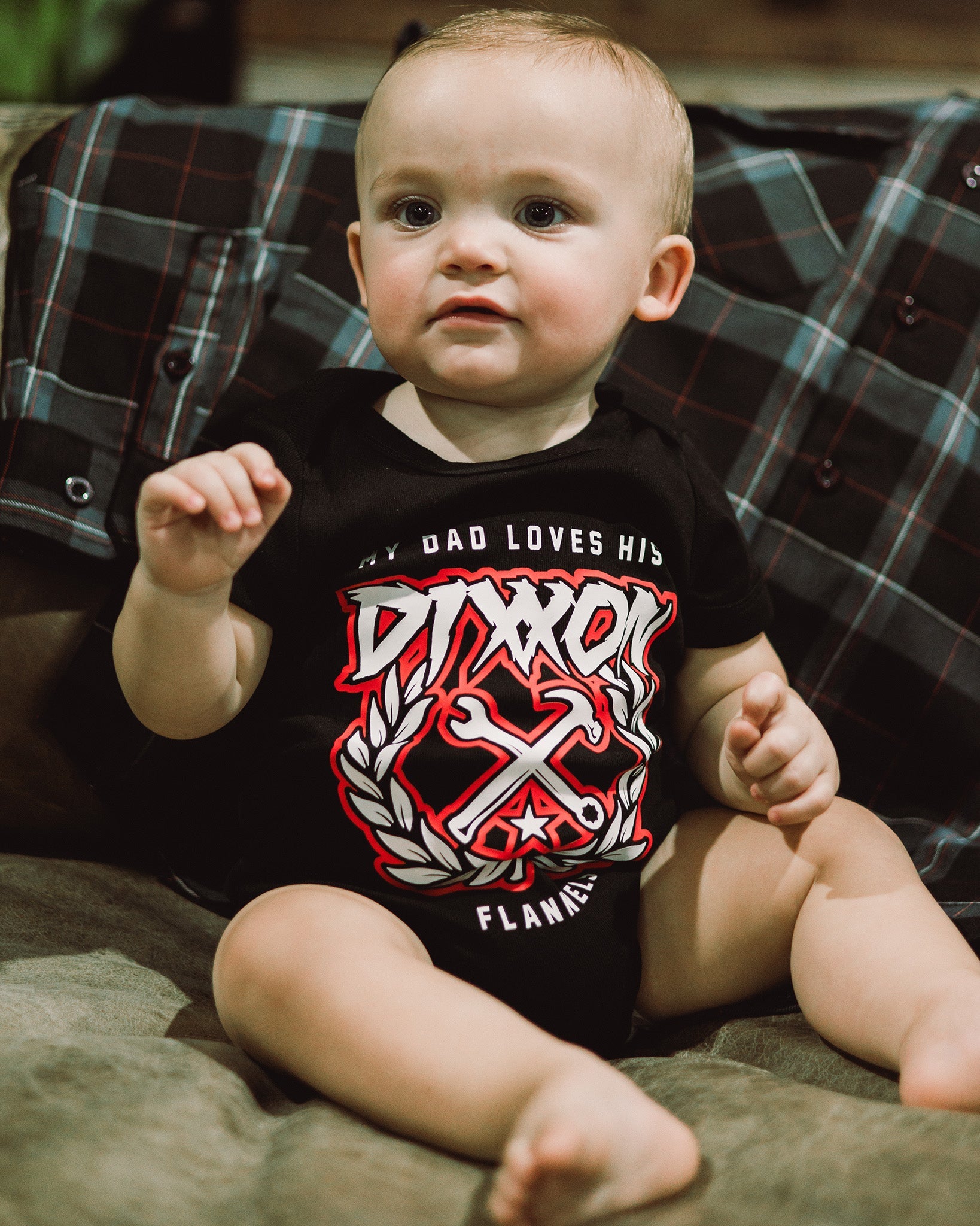 My Dad Loves His Dixxon Flannels Onesie - Dixxon Flannel Co.