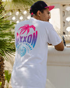 Neon Palm T-Shirt - White - Dixxon Flannel Co.