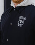 Never Outworked Coaches Jacket - Black - Dixxon Flannel Co.