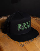 New Wave Flat Bill Trucker Snapback - Black & Green - Dixxon Flannel Co.