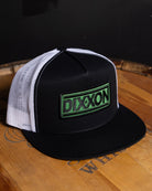 New Wave Flat Bill Trucker Snapback - Black & Green - Dixxon Flannel Co.