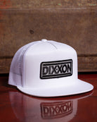 New Wave Flat Bill Trucker Snapback - White & Black - Dixxon Flannel Co.