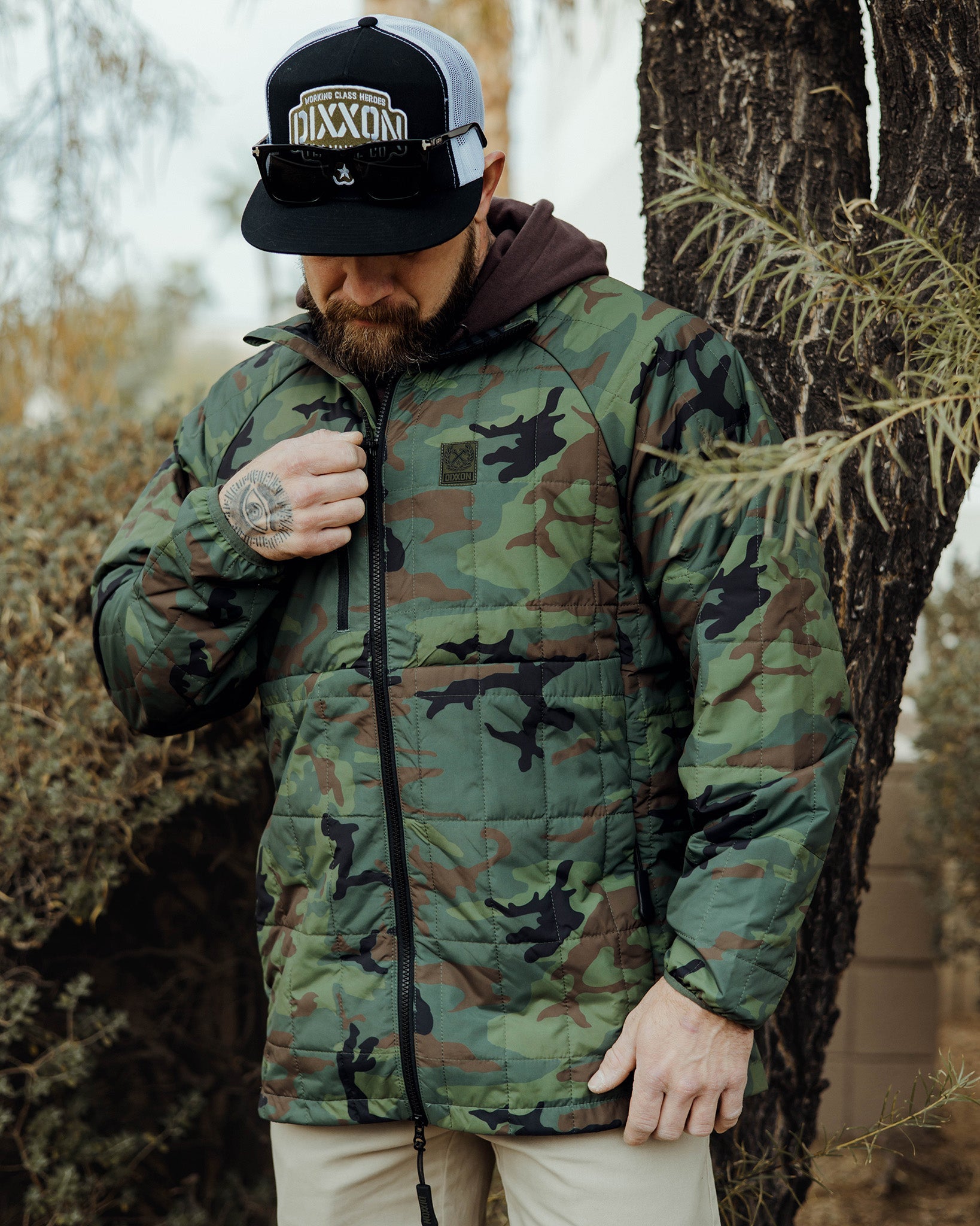 Nomad Puffer Jacket Camo Dixxon Flannel