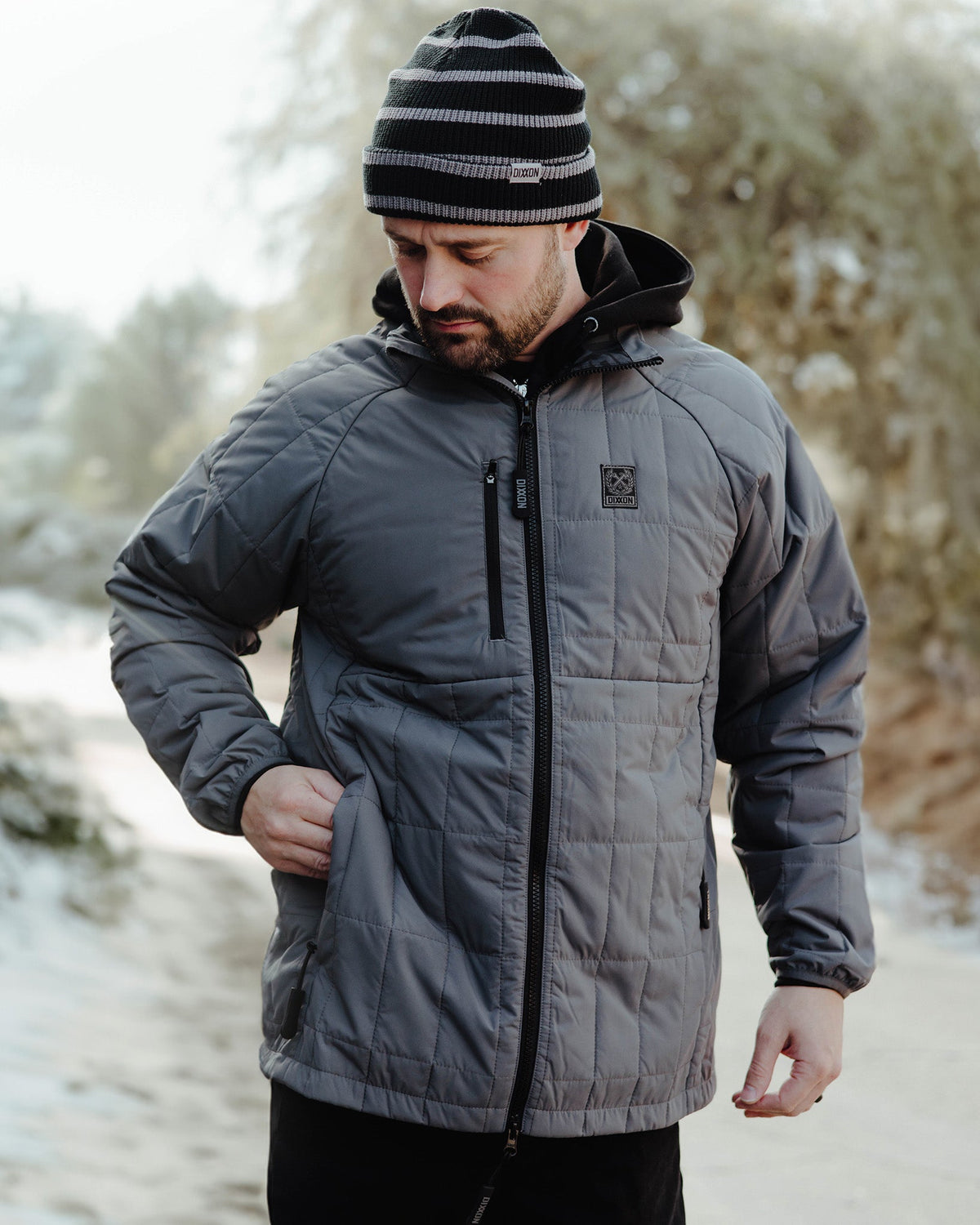 NOMAD | The Pearl Dropped-Shoulder Puffer | Textured Down Jacket