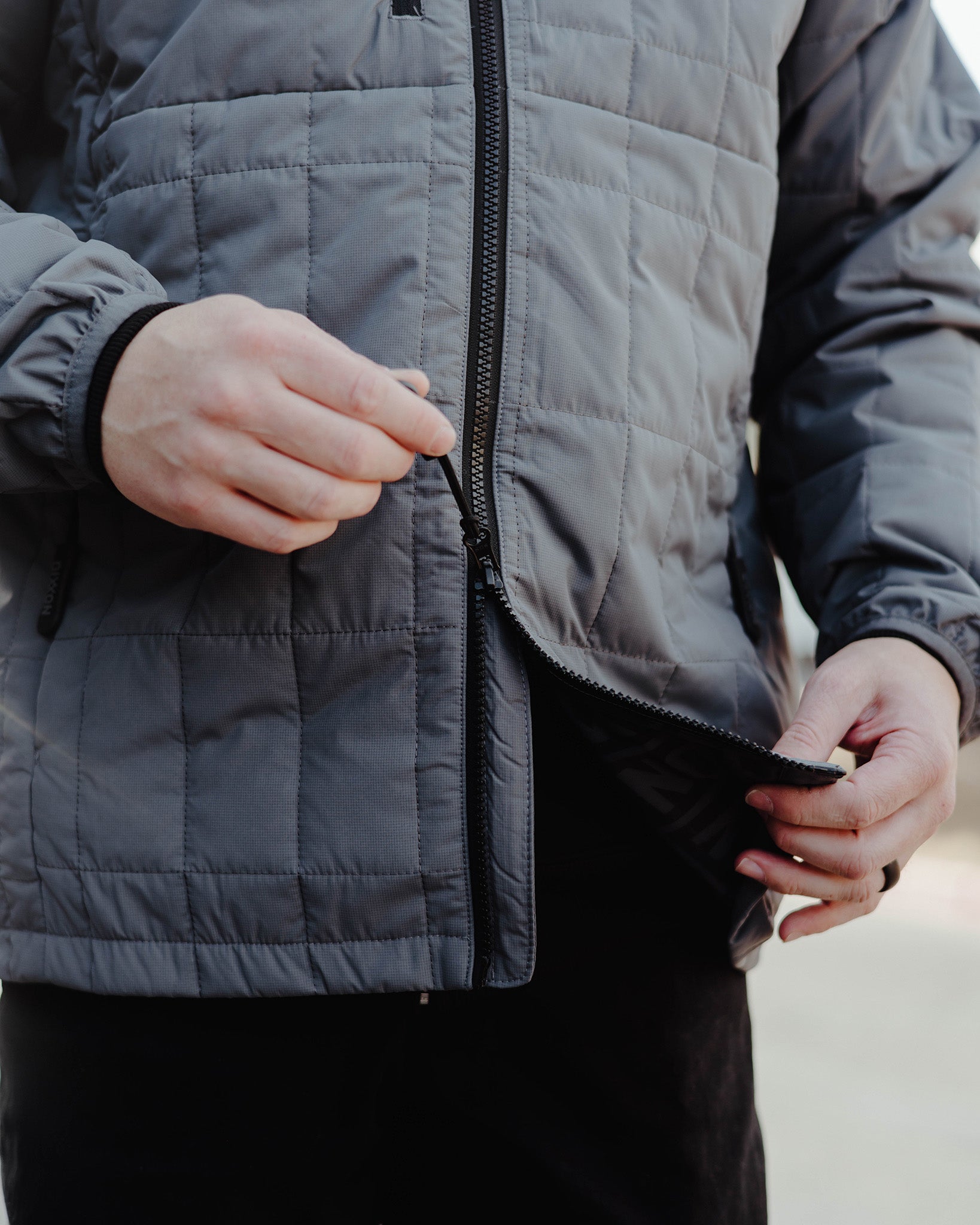 Nomad Puffer Jacket - Gray: Dixxon Outdoor Apparel