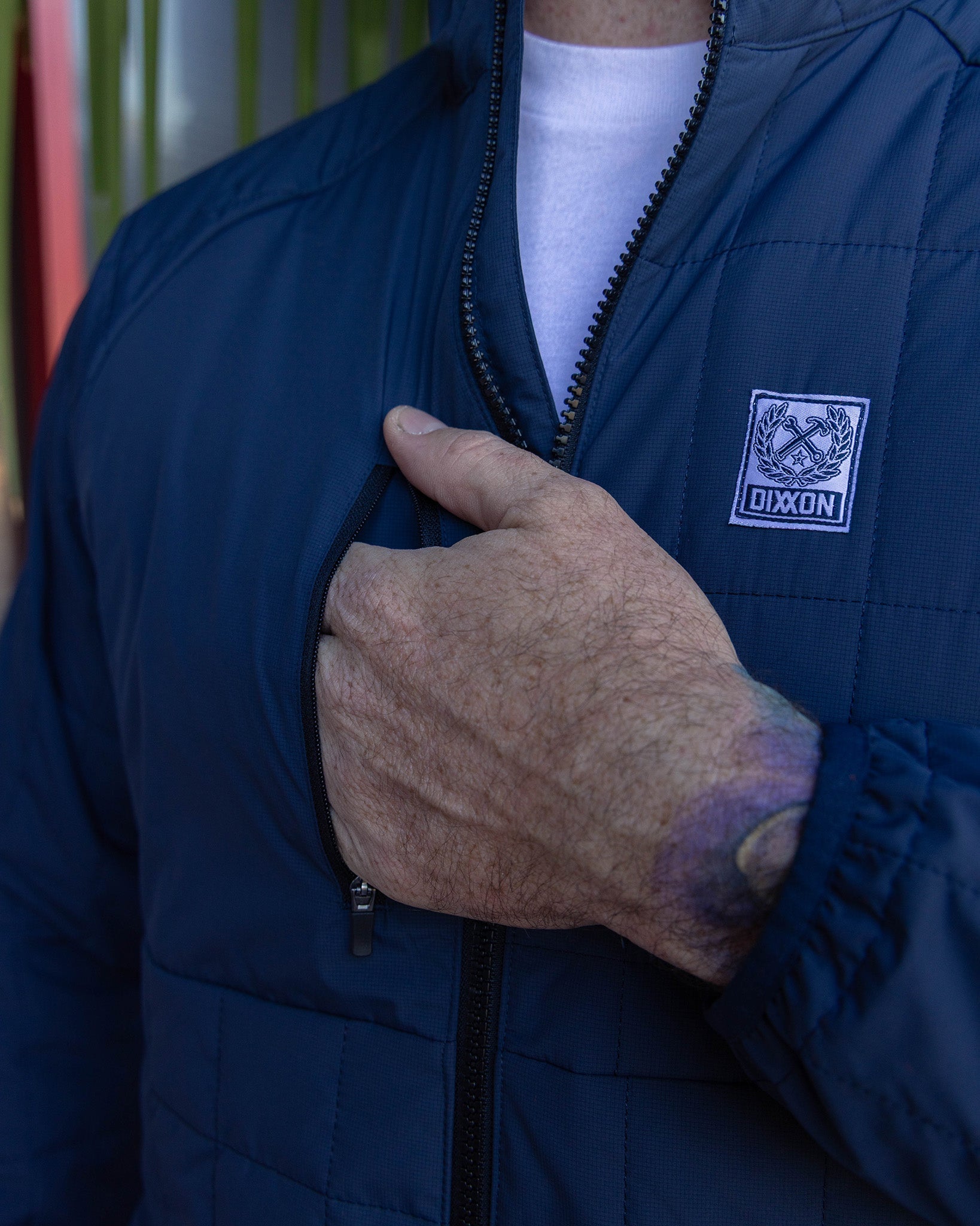 Dixxon Nomad Puffer Jacket - Navy: Waterproof & Stylish Outdoor Wear