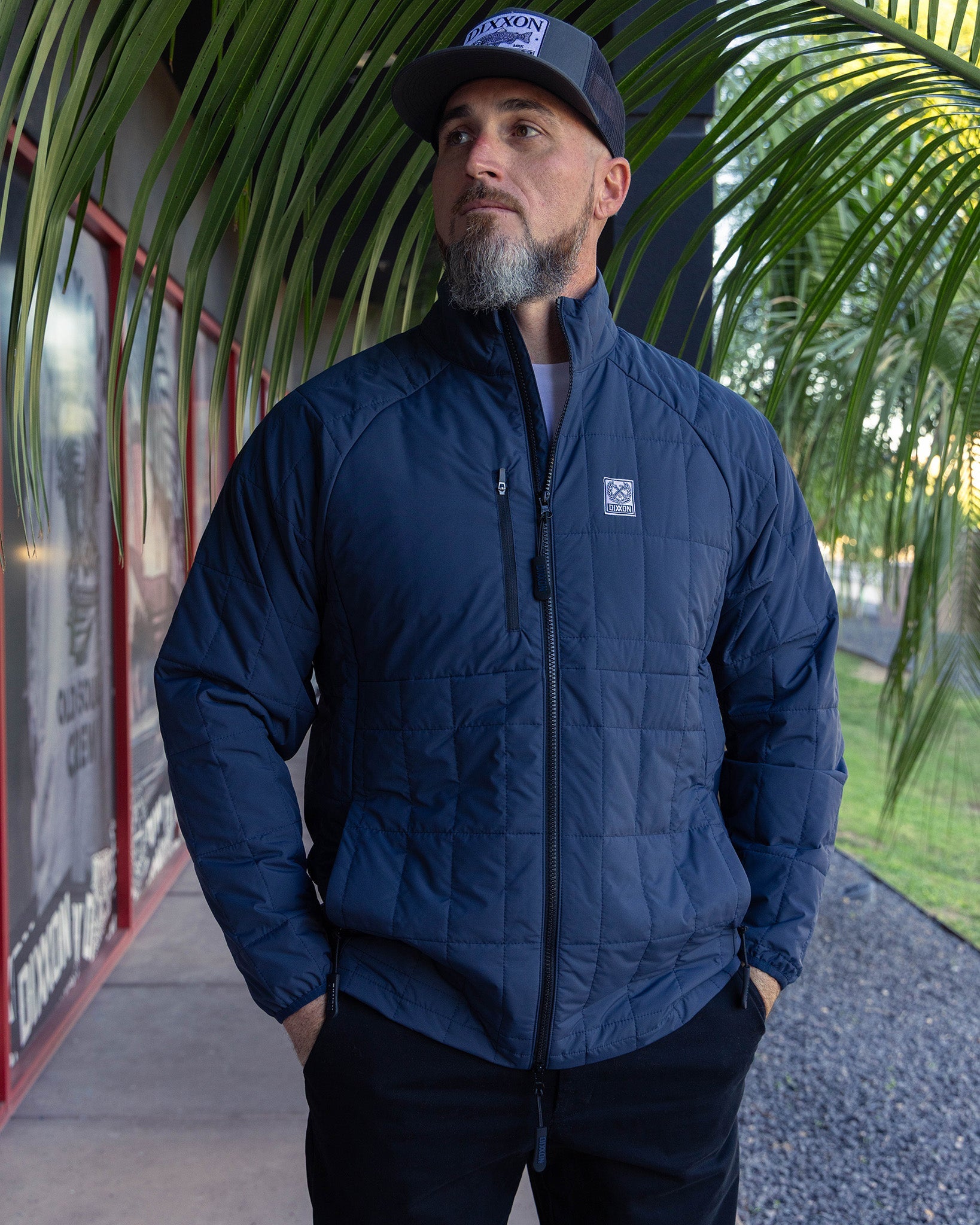 Dixxon Nomad Puffer Jacket - Navy: Waterproof & Stylish Outdoor Wear