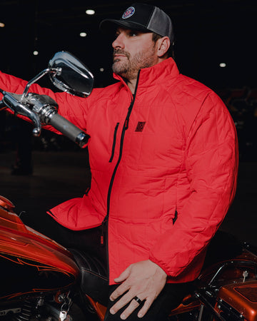 スノーボード inhabitant RODEO DOWN JACKET XL(USA) nomad-puffer-jacket-red-