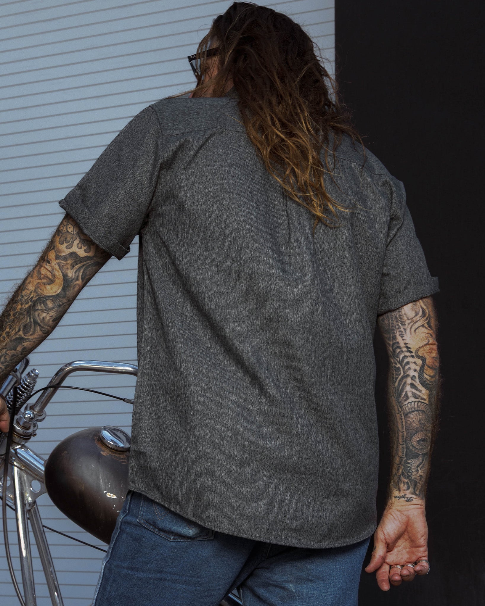 Obsidian Short Sleeve Flannel - Dixxon Flannel Co.