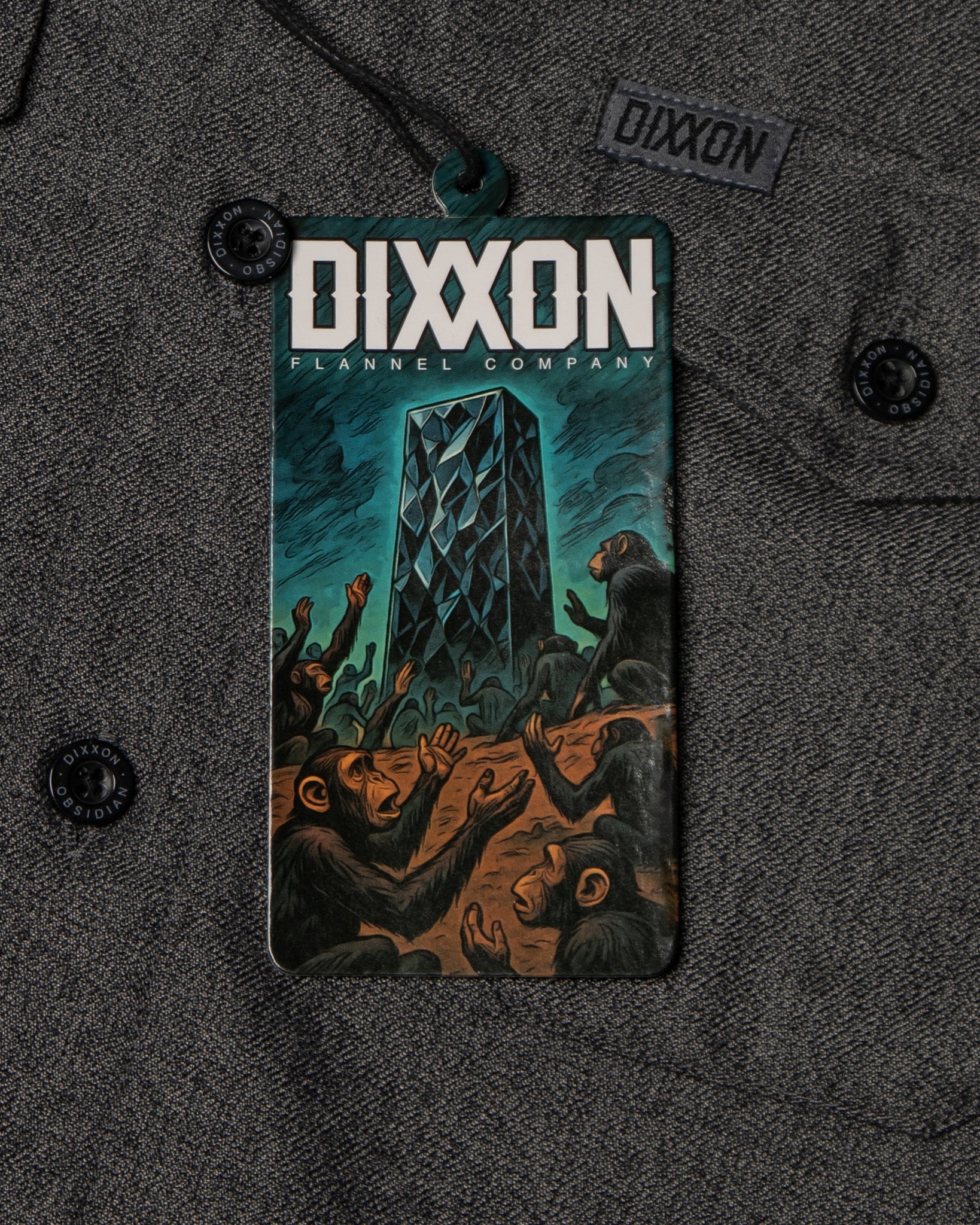 Obsidian Short Sleeve Flannel - Dixxon Flannel Co.
