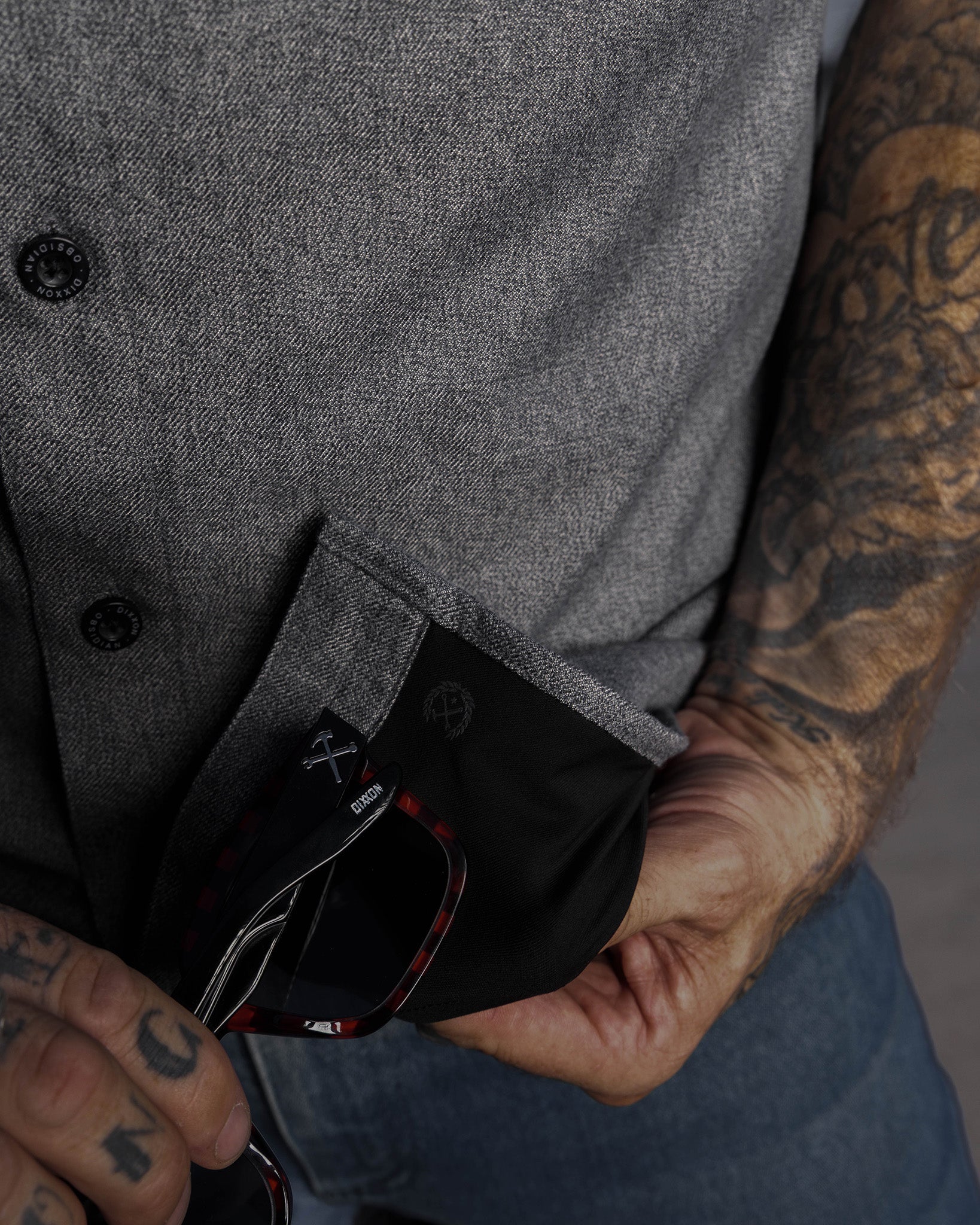 Obsidian Short Sleeve Flannel - Dixxon Flannel Co.