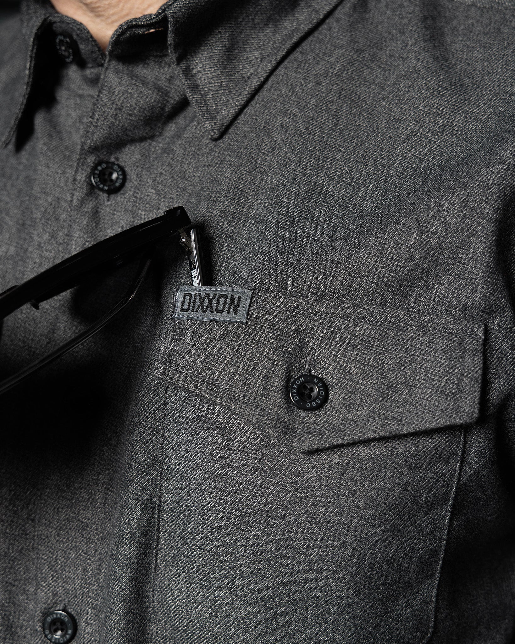 Obsidian Short Sleeve Flannel | Dixxon Flannel Co.