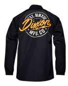 Orange & Gold MFG Badge Coaches Jacket - Black - Dixxon Flannel Co.