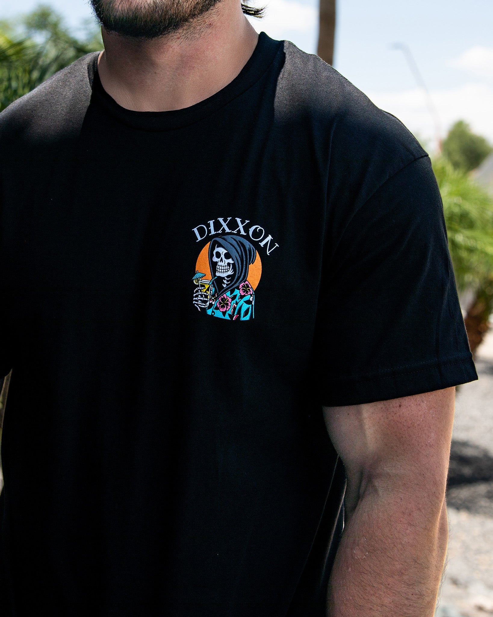 Orange Holiday In The Sun T-Shirt - Black - Dixxon Flannel Co.