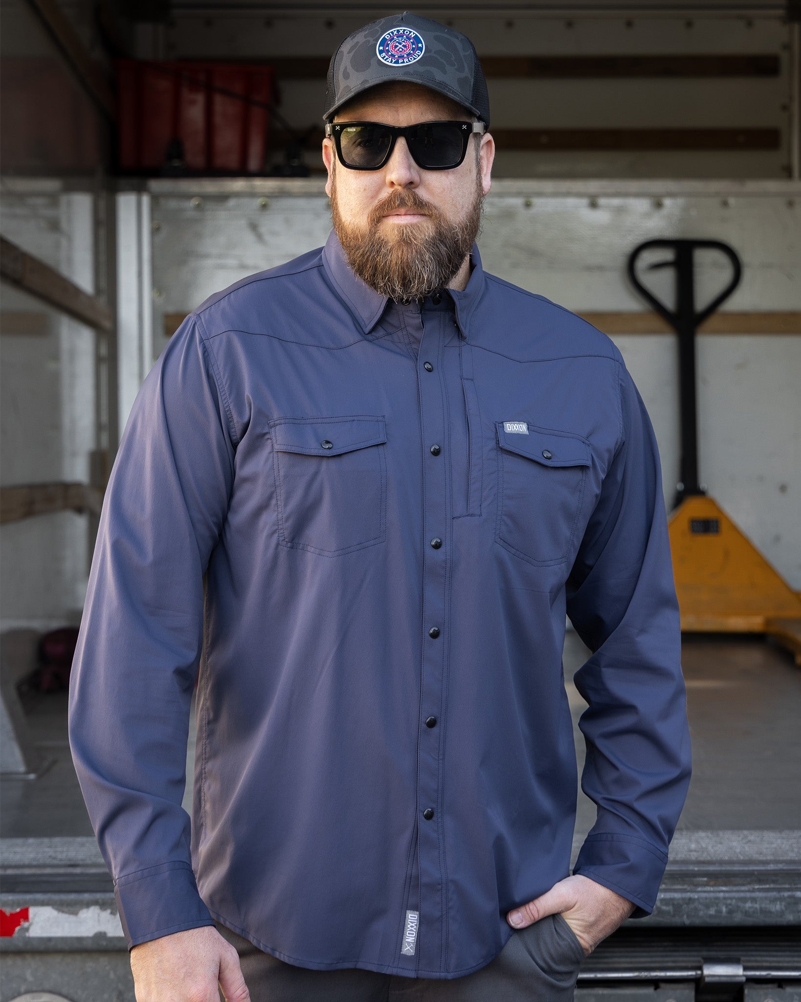 Camicia uomo Dixxon Flannel Company x Snap-On edizione limitata con Camicia uomo Dixxon Flannel Company x Snap-On edizione limitata con