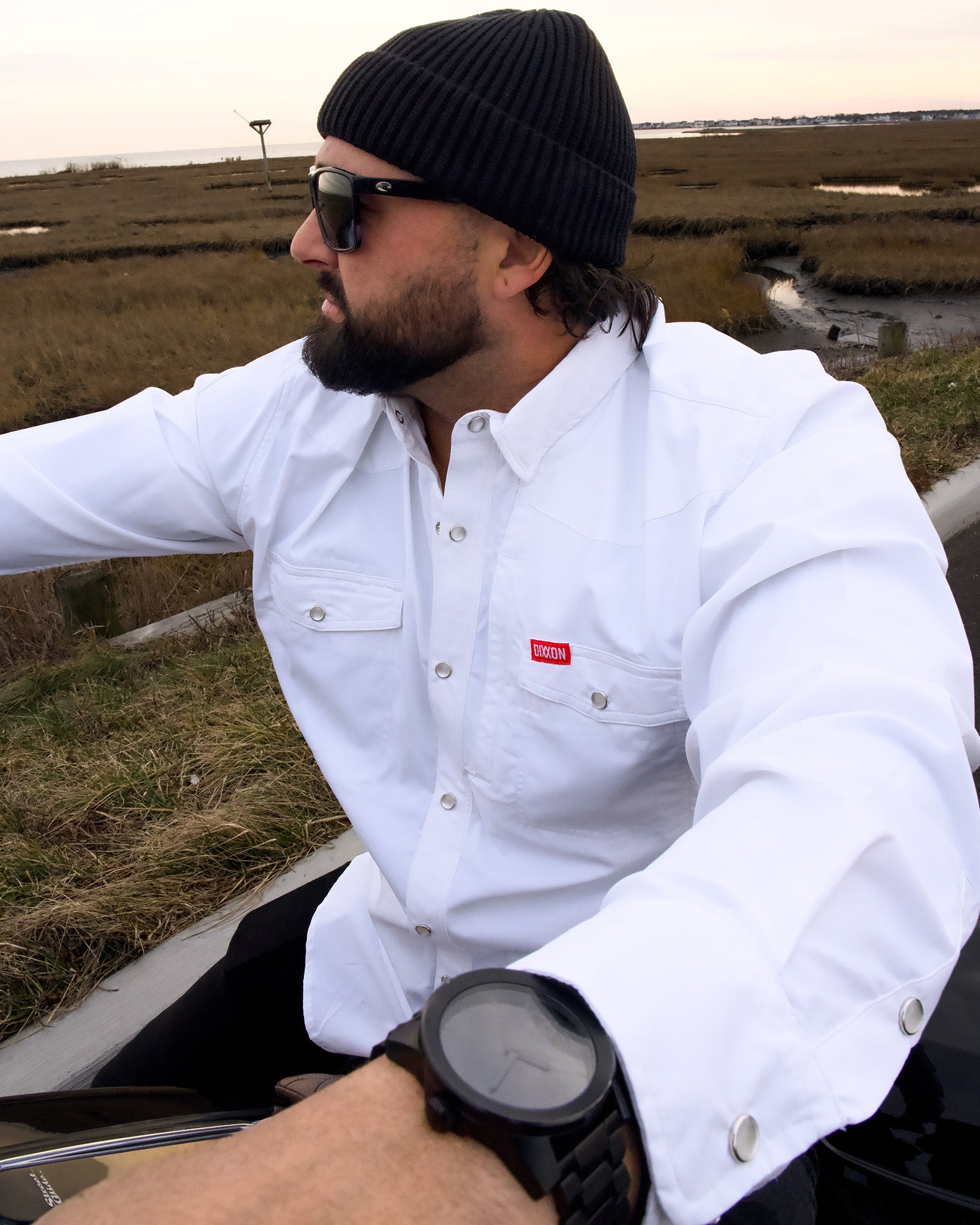 Outdoorsman Performance Long Sleeve - White - Dixxon Flannel Co.