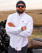 Outdoorsman Performance Long Sleeve - White - Dixxon Flannel Co.
