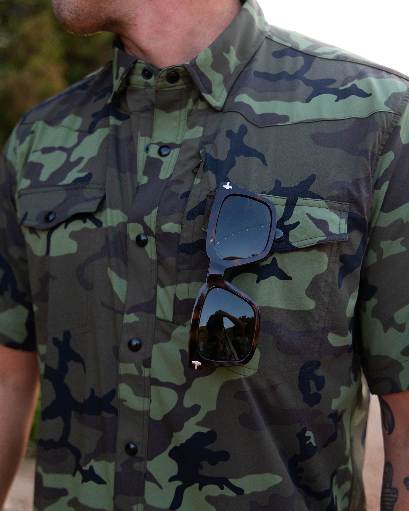 Outdoorsman Performance Short Sleeve - Camo - Dixxon Flannel Co.