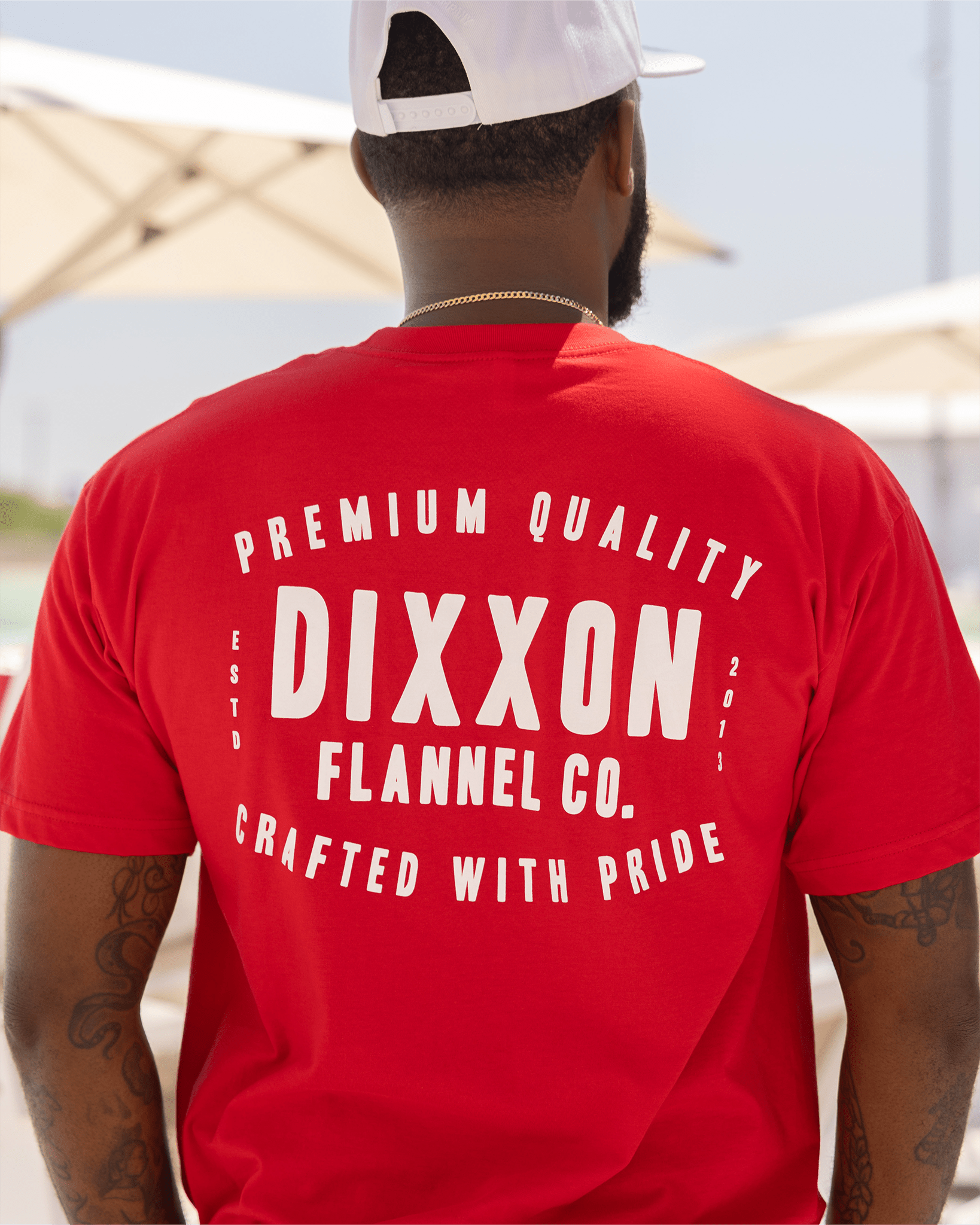 Over Under T-Shirt - Red - Dixxon Flannel Co. view 2