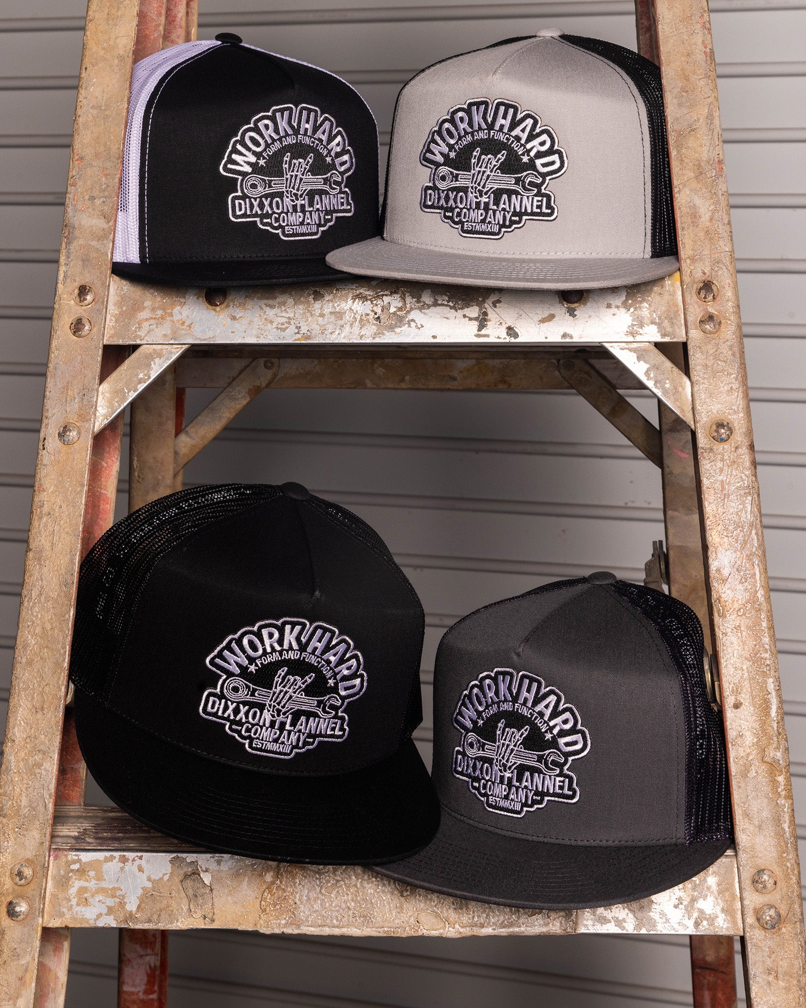 Overtime Flat Bill Trucker Snapback - Dixxon Flannel Co.