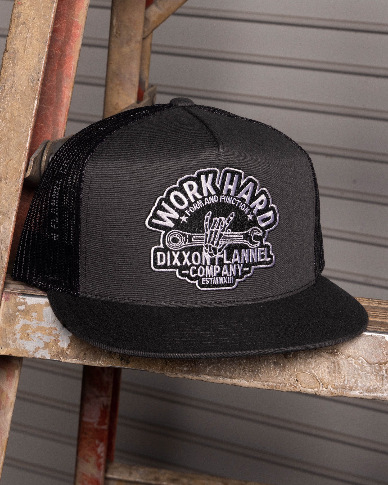 Overtime Flat Bill Trucker Snapback - Dixxon Flannel Co.