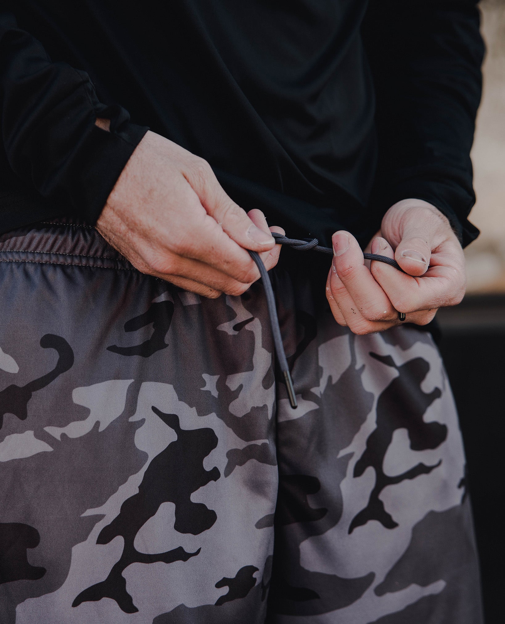 Dixxon Black Camo Overtime Shorts: Shop Now