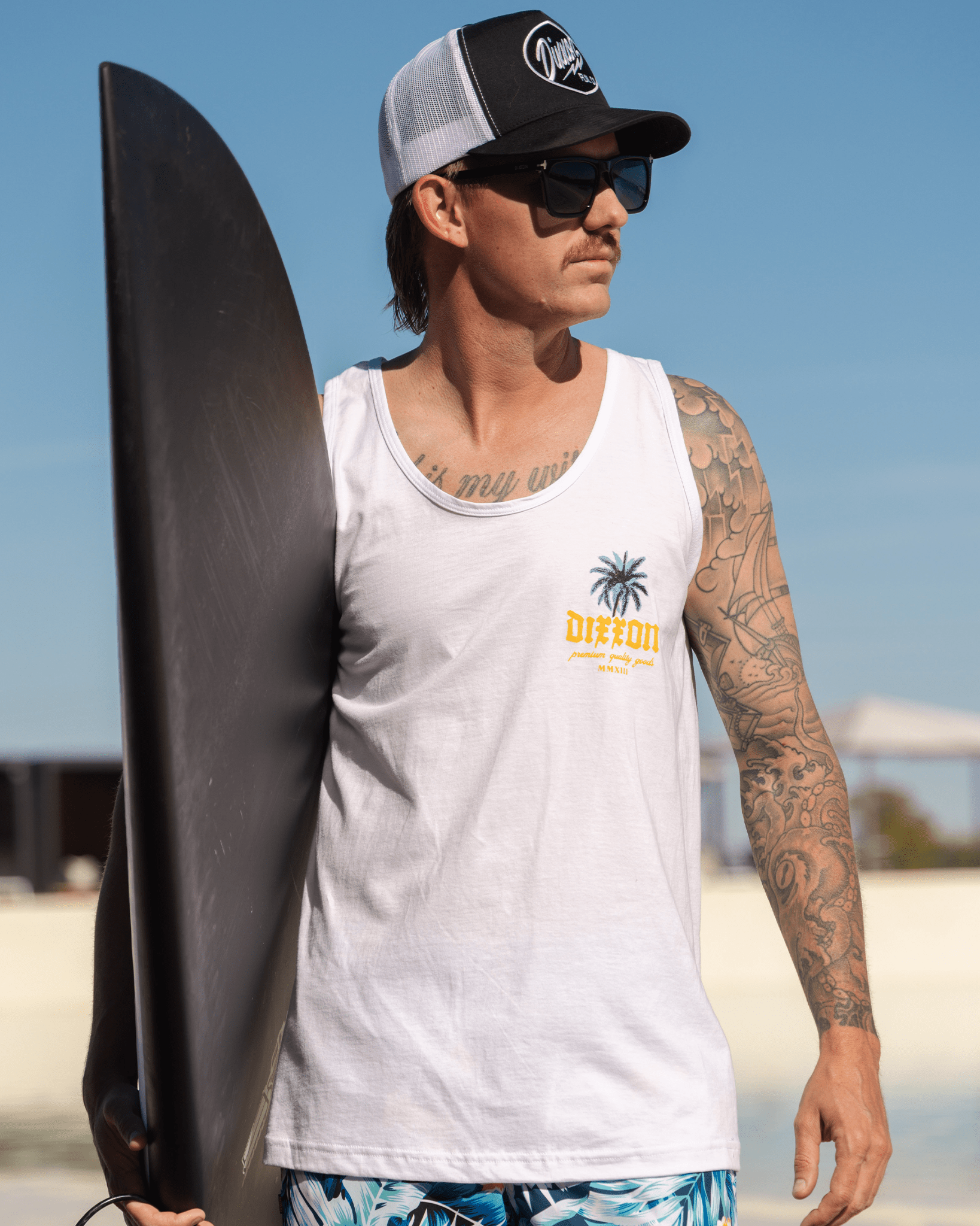 Palms Tank - White - Dixxon Flannel Co.