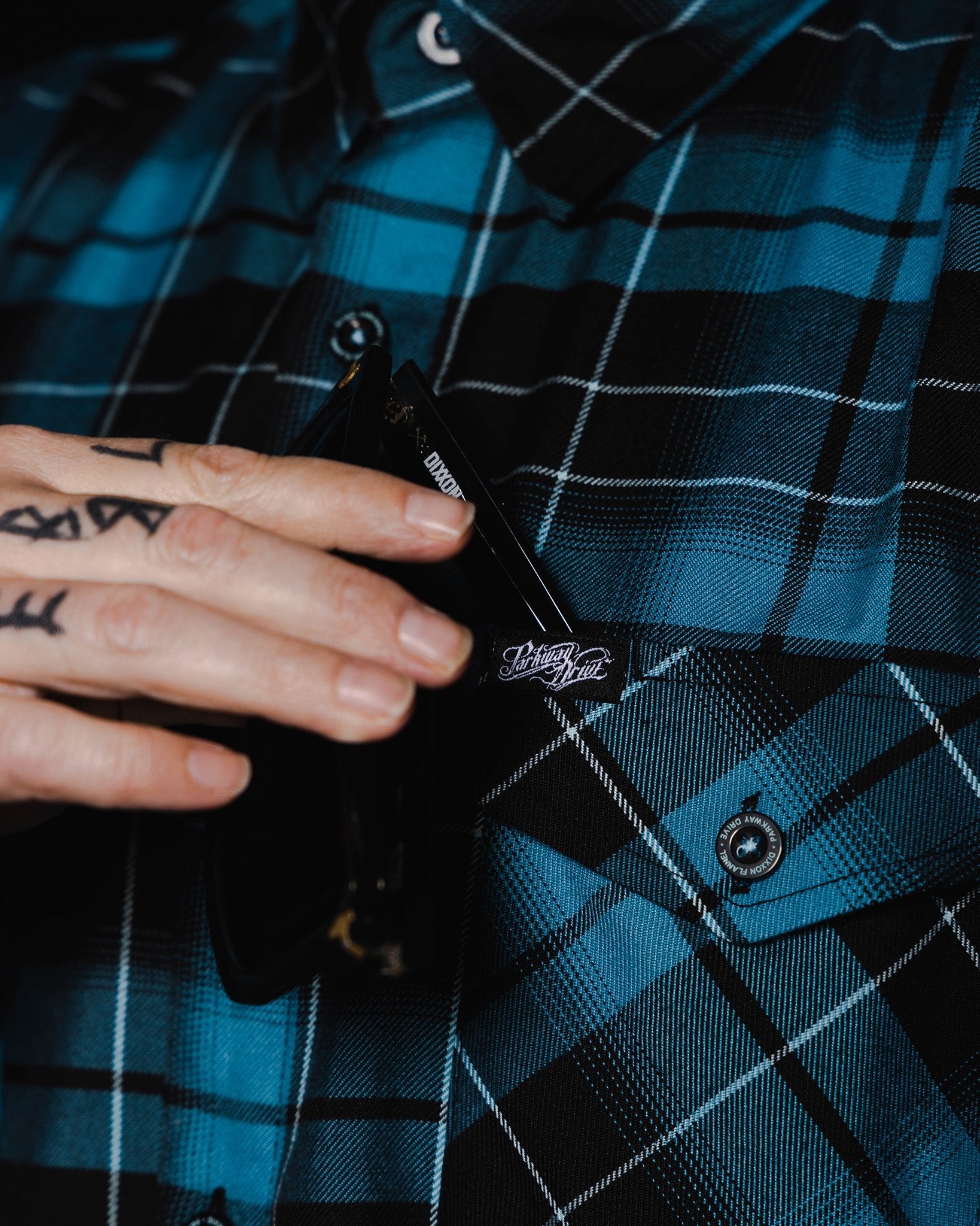 Parkway Drive - Deep Blue Flannel - Dixxon Flannel Co.