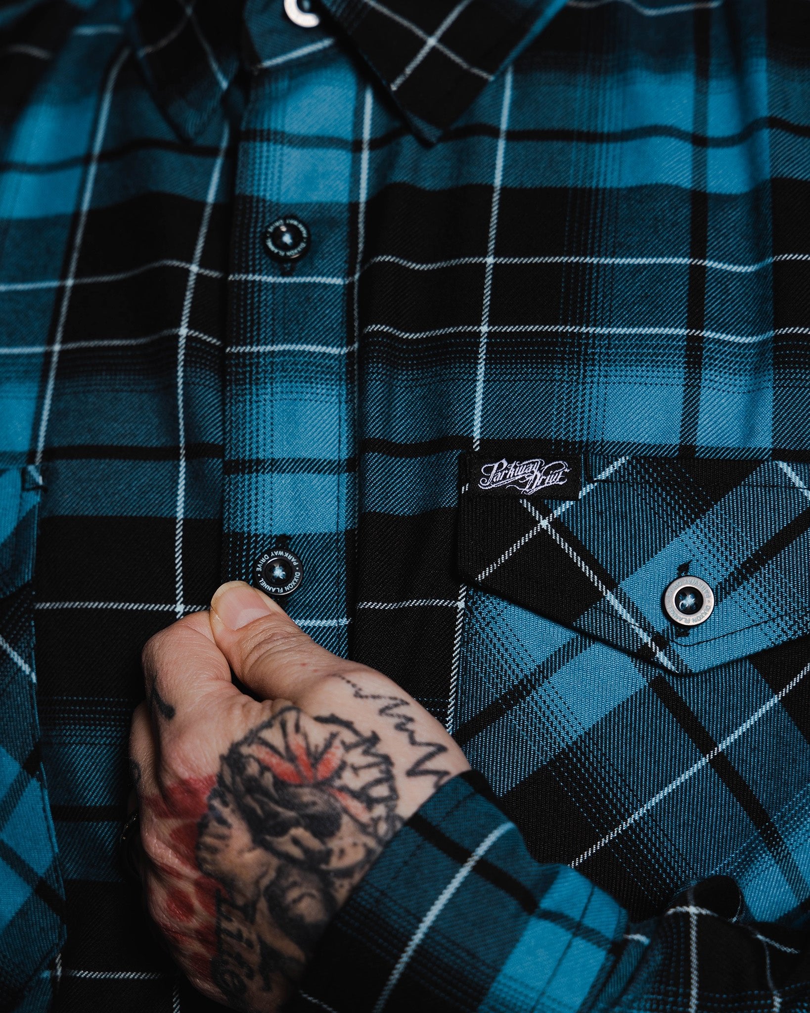 Parkway Drive - Deep Blue Flannel - Dixxon Flannel Co.