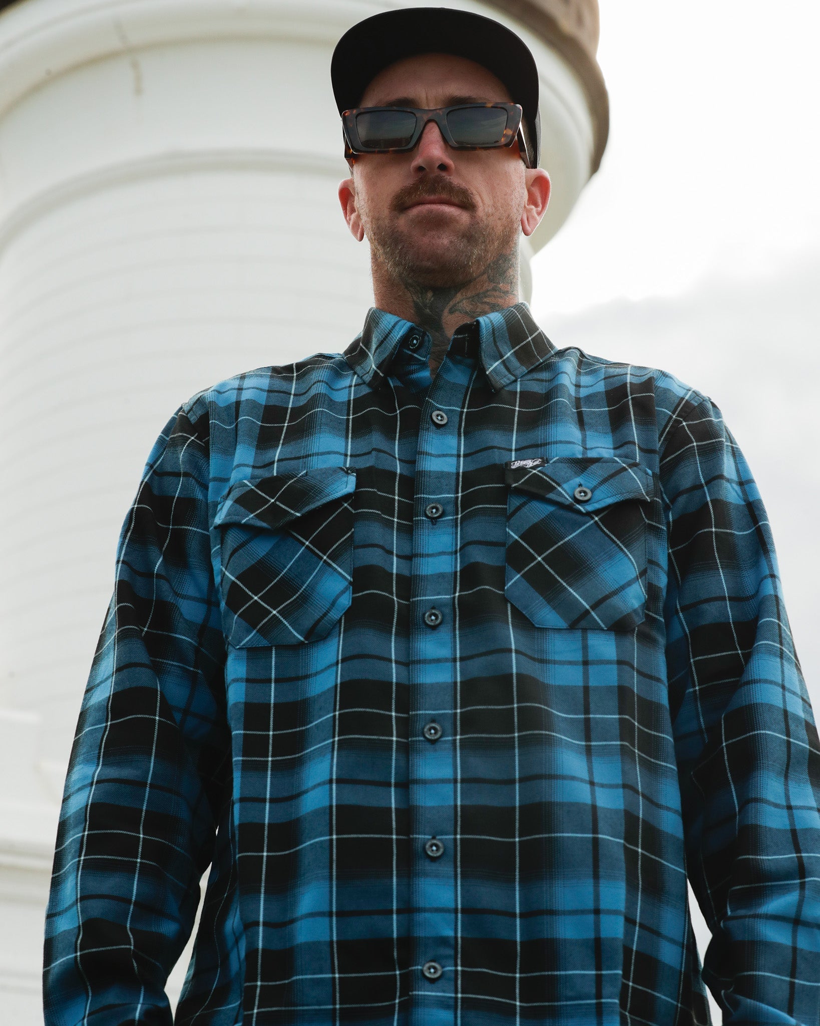 Parkway Drive - Deep Blue Flannel - Dixxon Flannel Co.