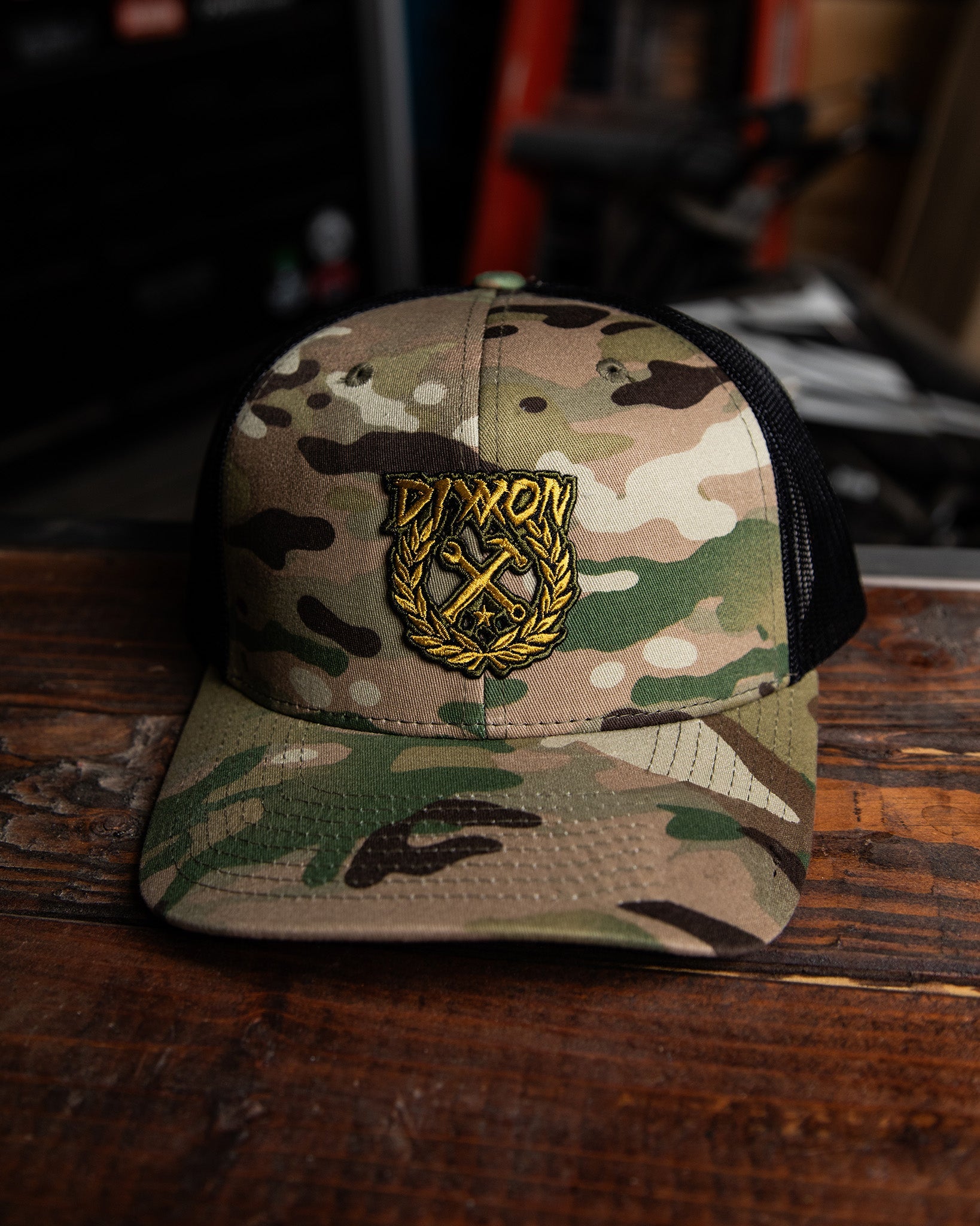 Party Crest Curved Bill Trucker Snapback - O.D. Green - Dixxon Flannel Co.