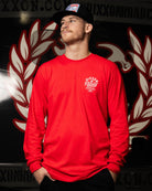 Pastime Long Sleeve T-Shirt - Red - Dixxon Flannel Co.