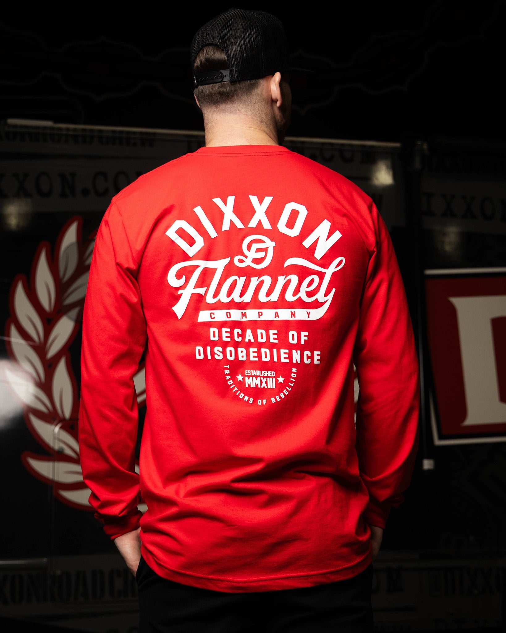 Pastime Long Sleeve T-Shirt - Red - Dixxon Flannel Co.
