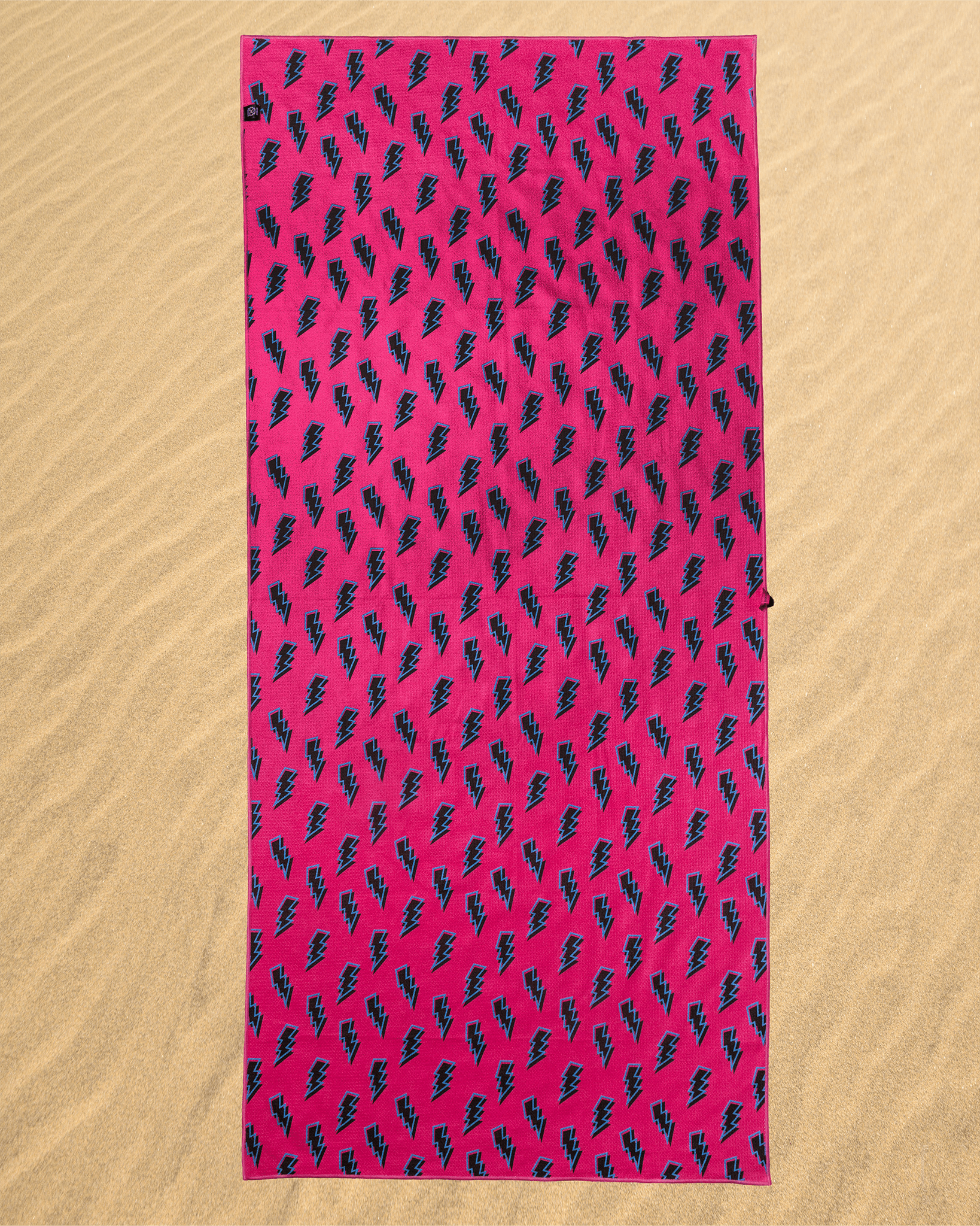Pink Bolt Quick Dry Beach Towel - Dixxon Flannel Co. view 4