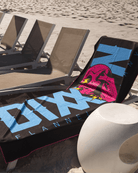 Pink Bolt Quick Dry Beach Towel - Dixxon Flannel Co.