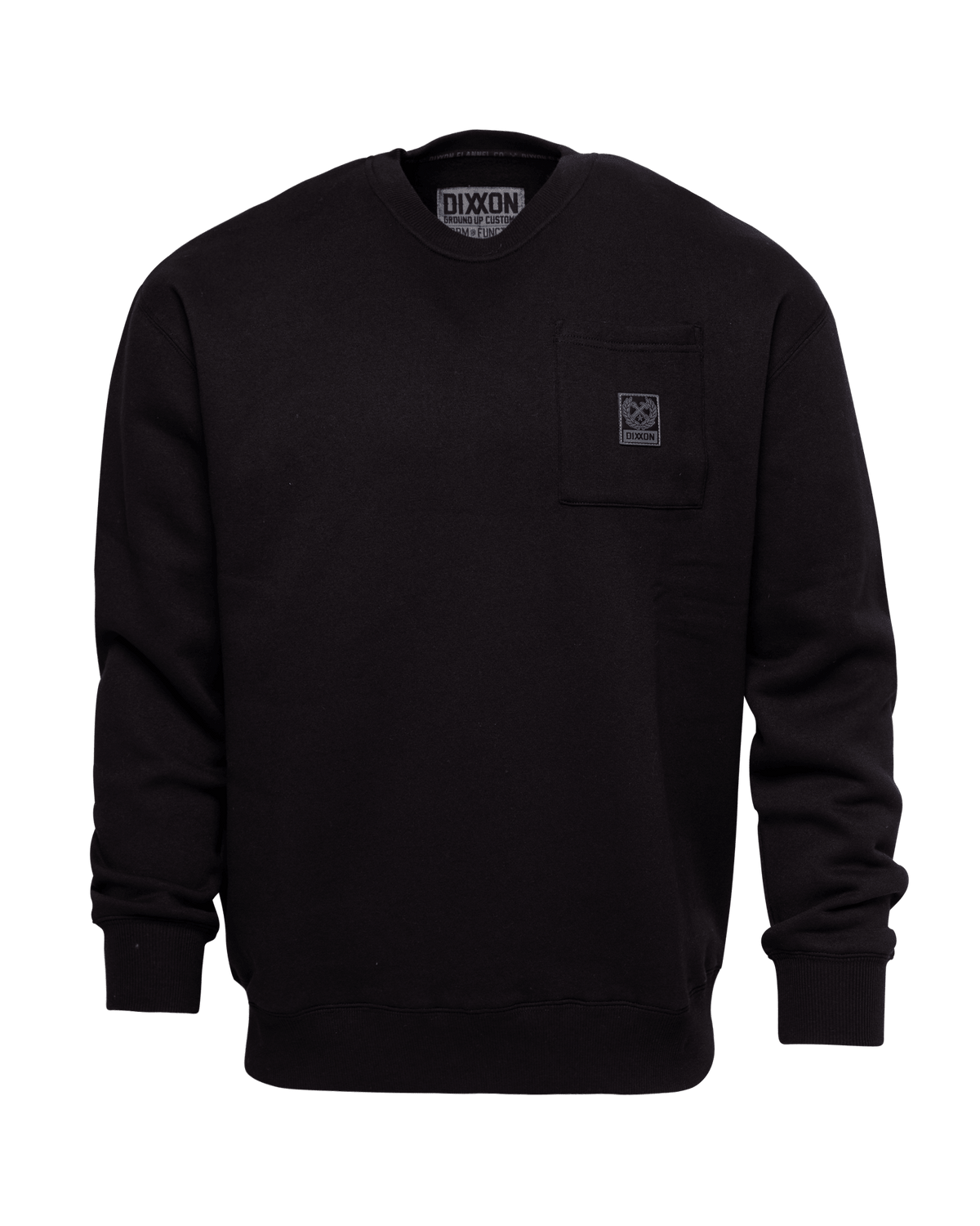 Men's Pocket Crewneck - Black | Dixxon Flannel Co.