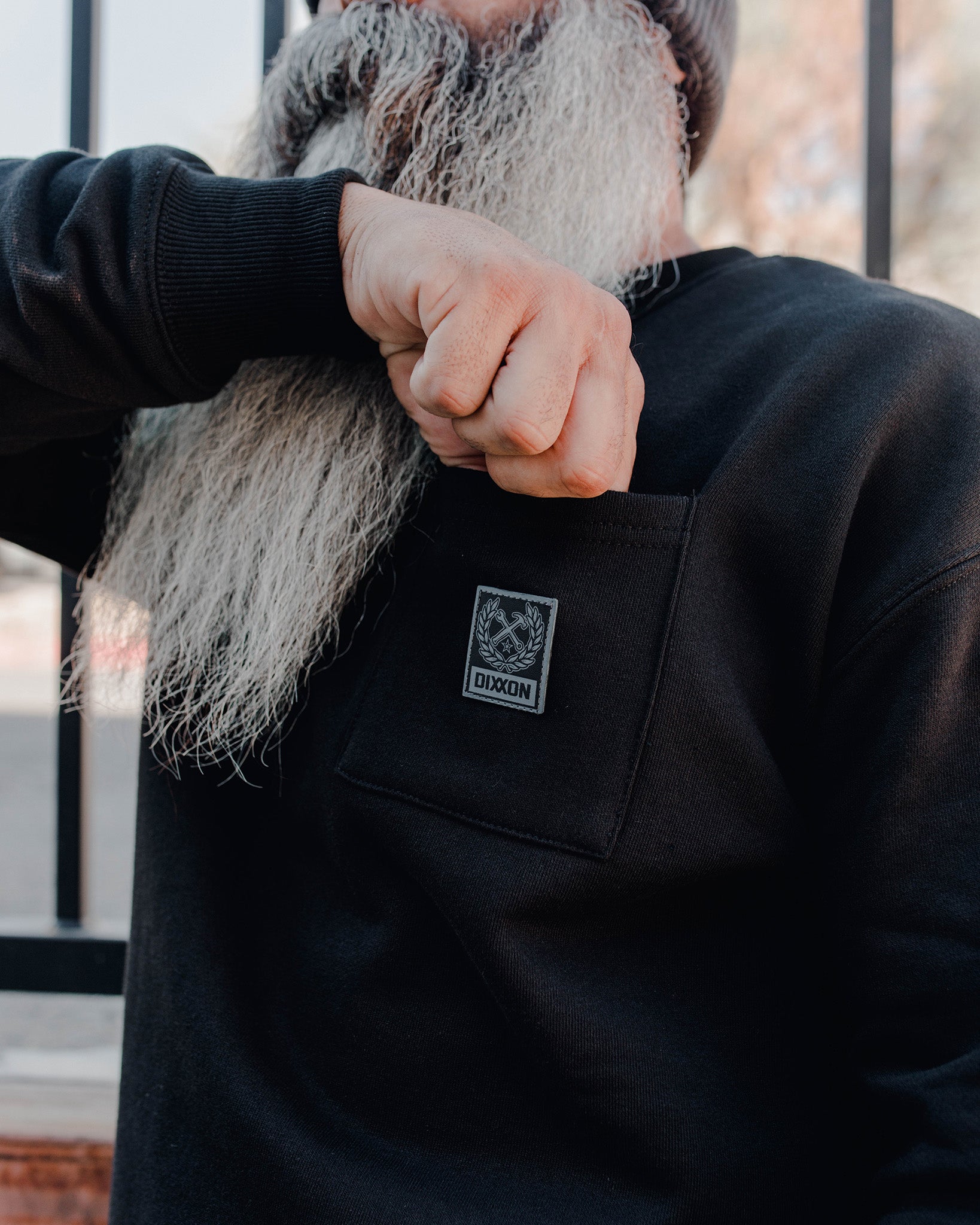 Pocket Crewneck - Black - Dixxon Flannel Co.