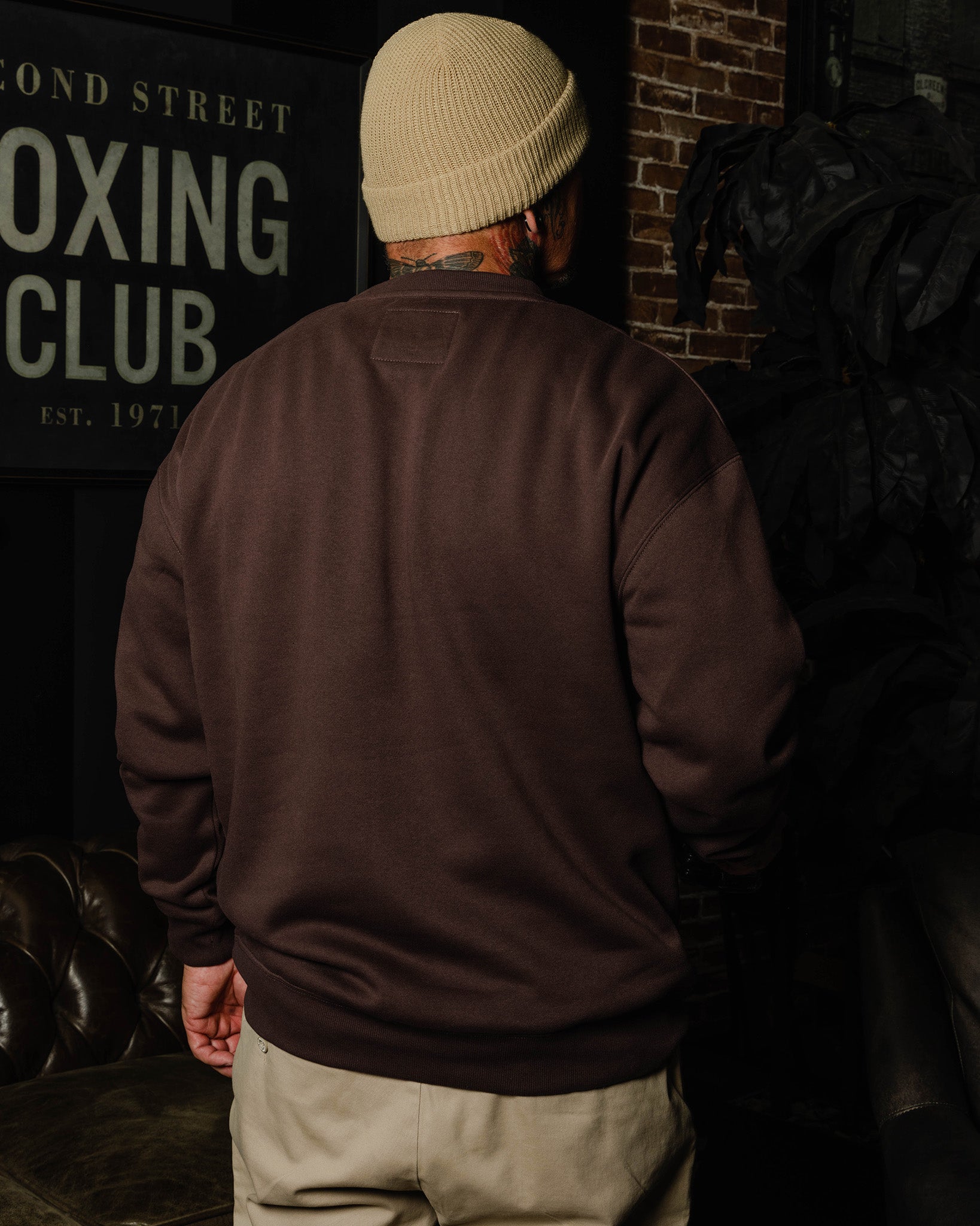 Pocket Crewneck - Brown - Dixxon Flannel Co.