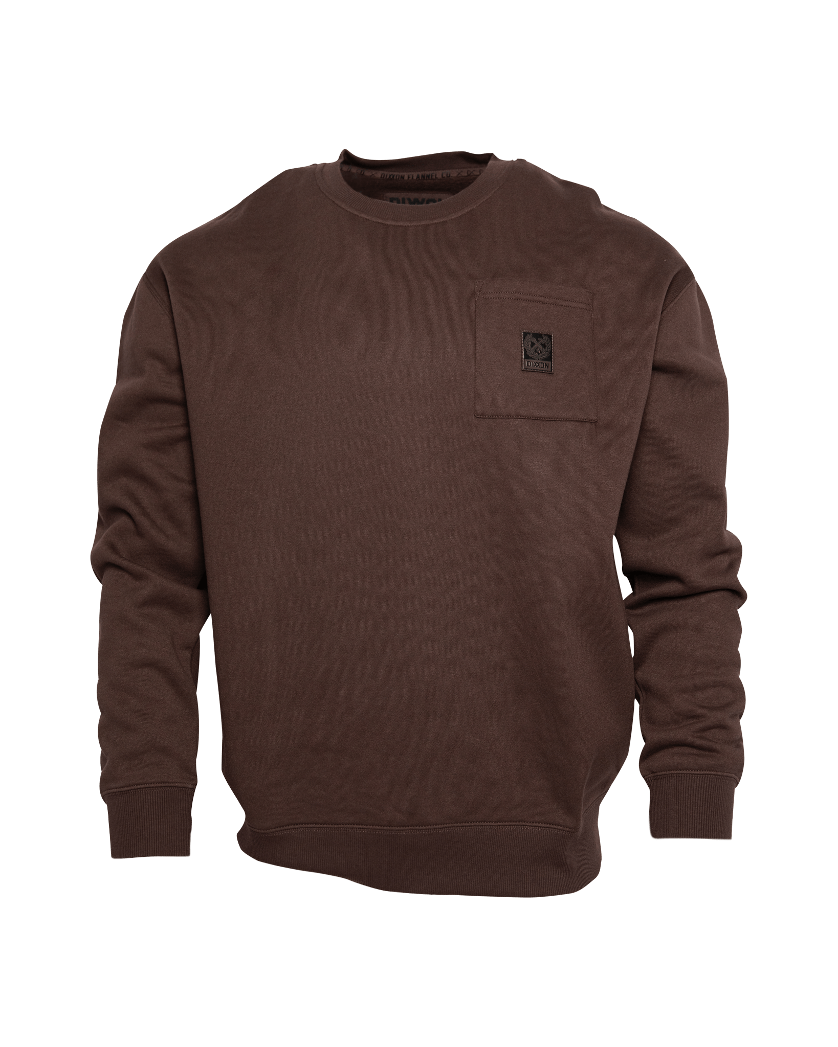 Pocket Crewneck - Brown - Dixxon Flannel Co.