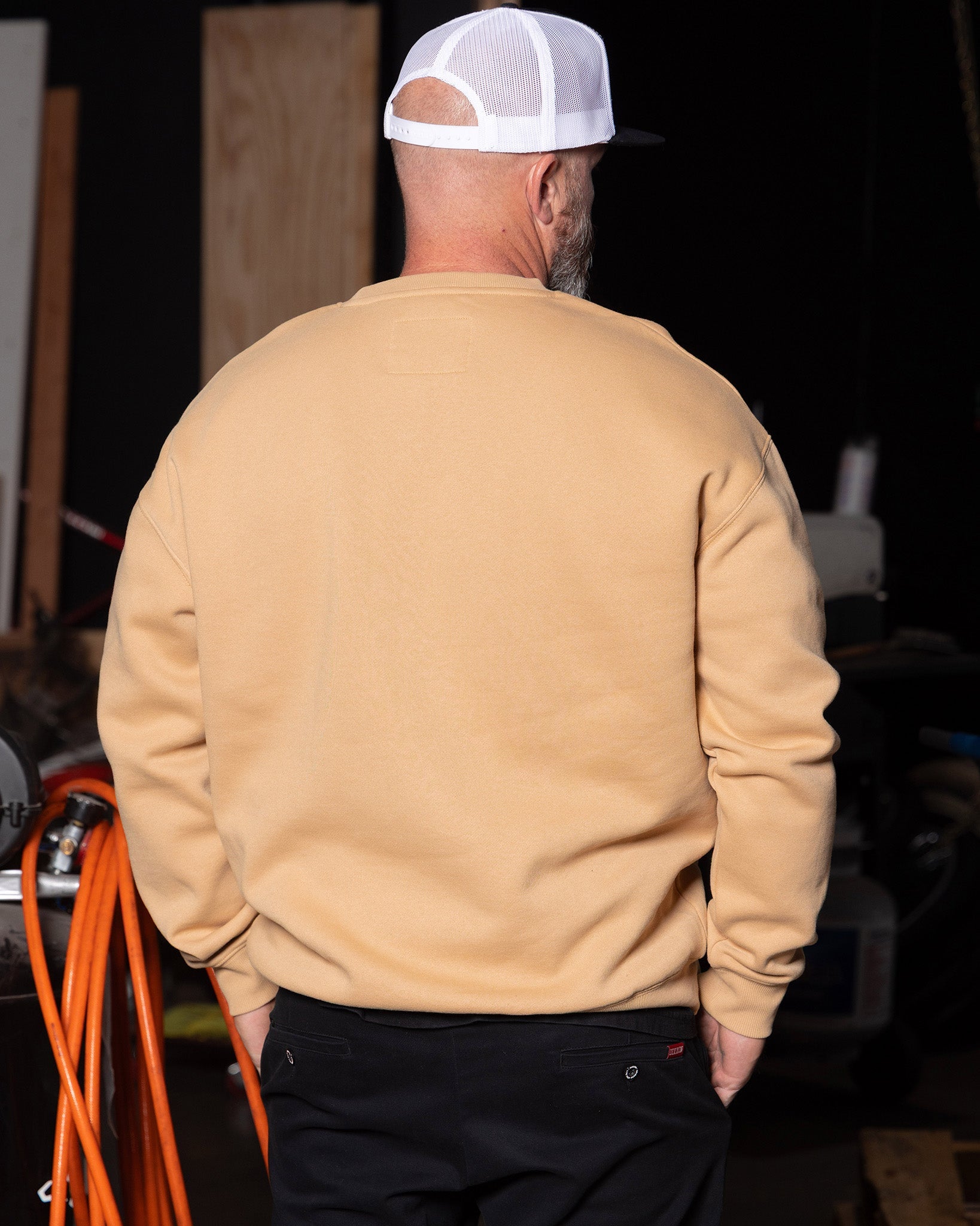 Dixxon Pocket Crewneck - Khaki: Shop Stylish Apparel for Men & Women