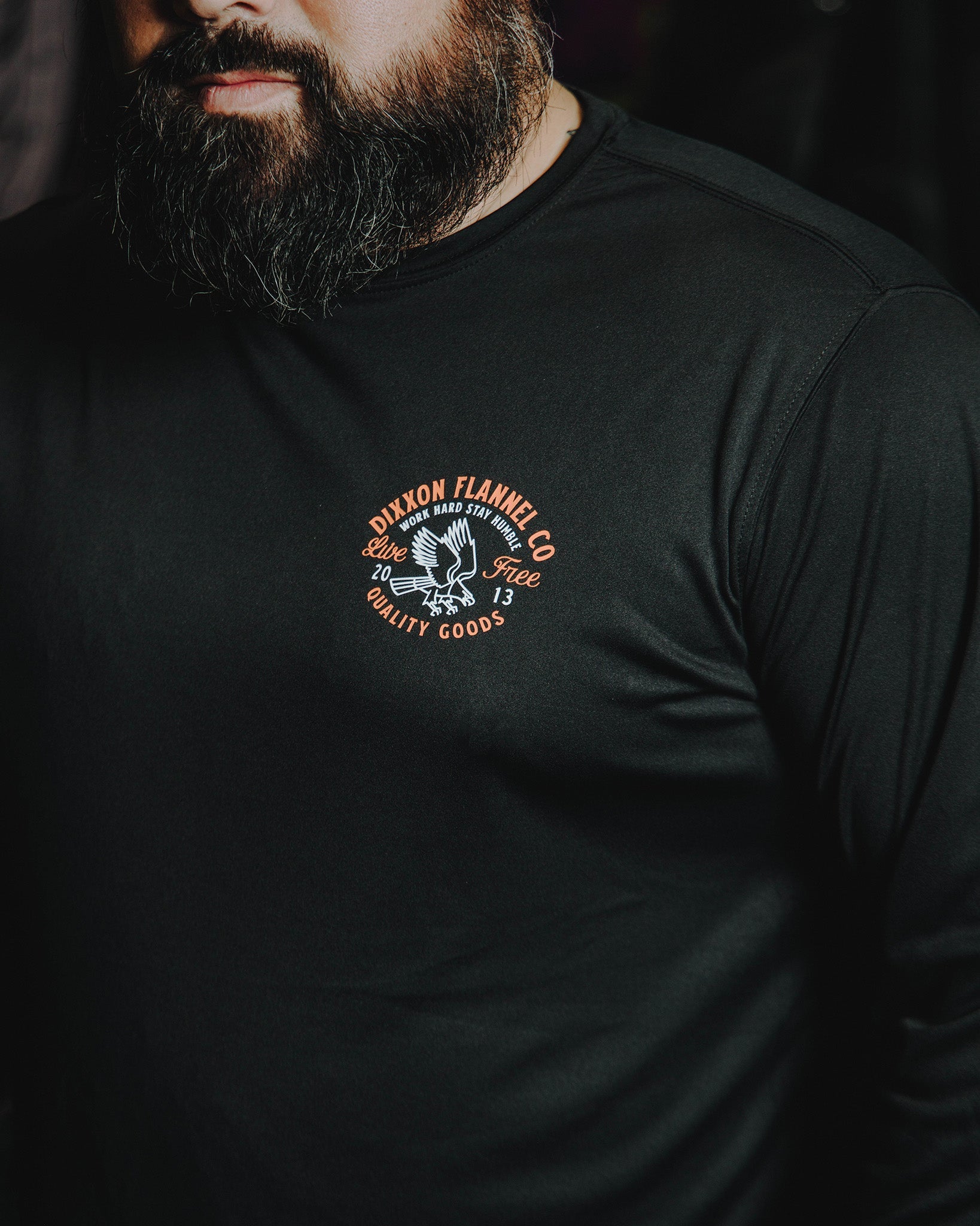 Quality Goods UV Long Sleeve T-Shirt - Black - Dixxon Flannel Co.