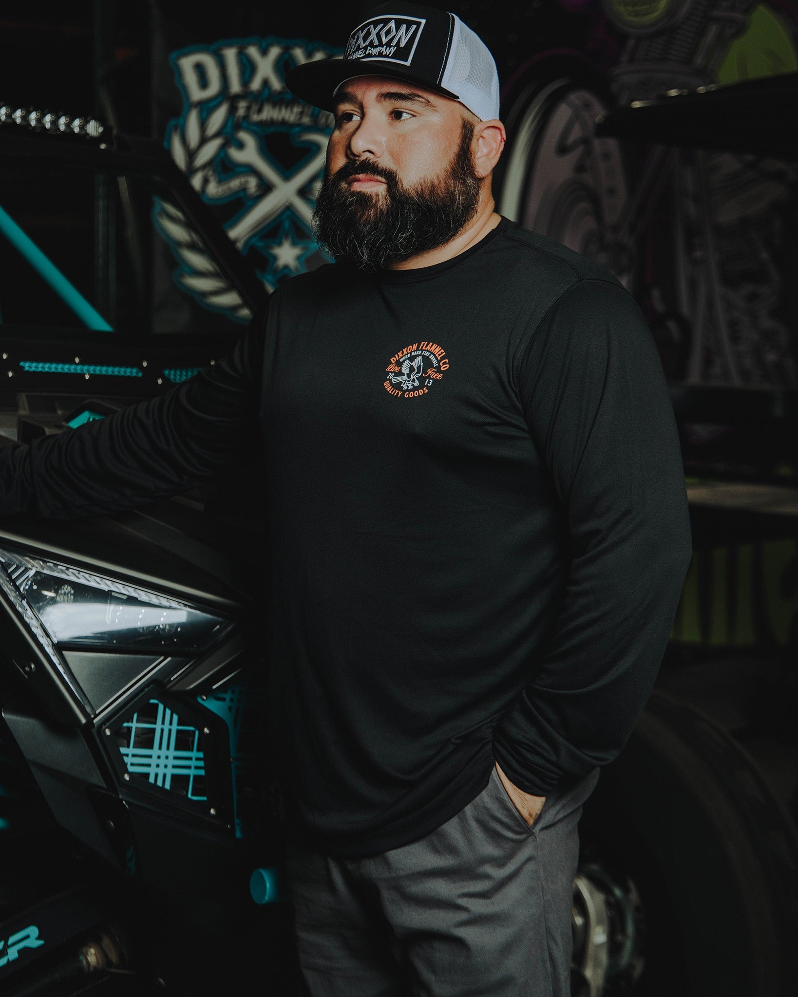 Quality Goods UV Long Sleeve T-Shirt - Black - Dixxon Flannel Co.