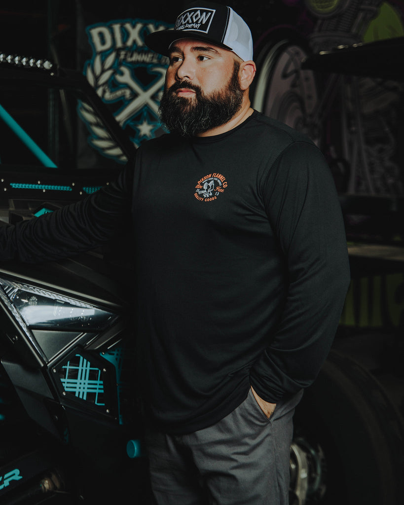 Quality Goods UV Long Sleeve T-Shirt - Black - Dixxon Flannel Co.