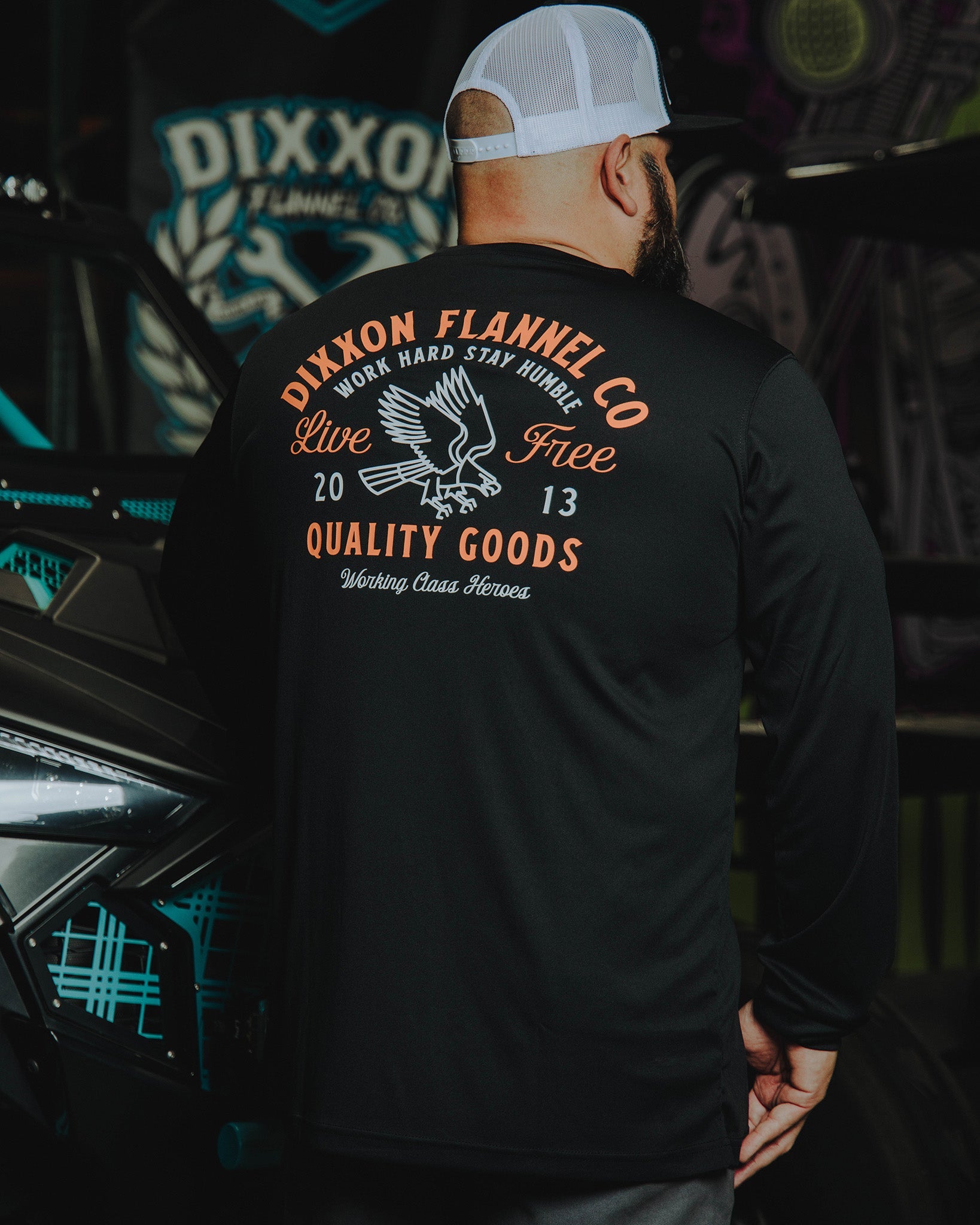 Quality Goods UV Long Sleeve T-Shirt - Black - Dixxon Flannel Co.