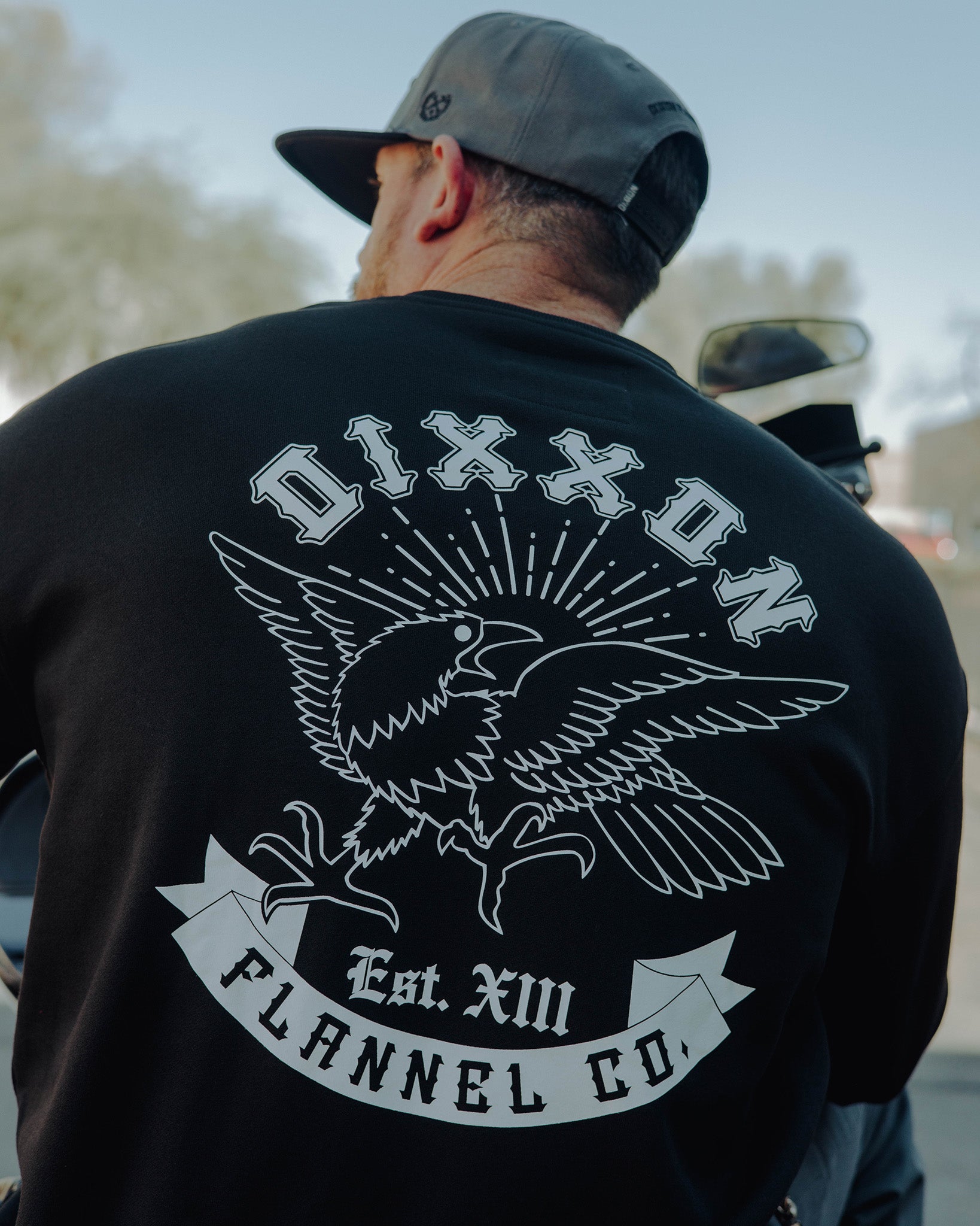 Men's Raven Crewneck Sweatshirt - Black | Dixxon Flannel Co.